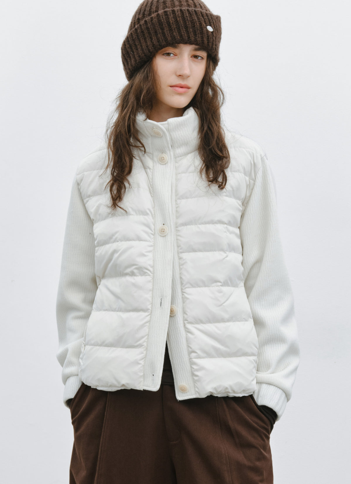 KNIT DOCKING DOWN JACKET