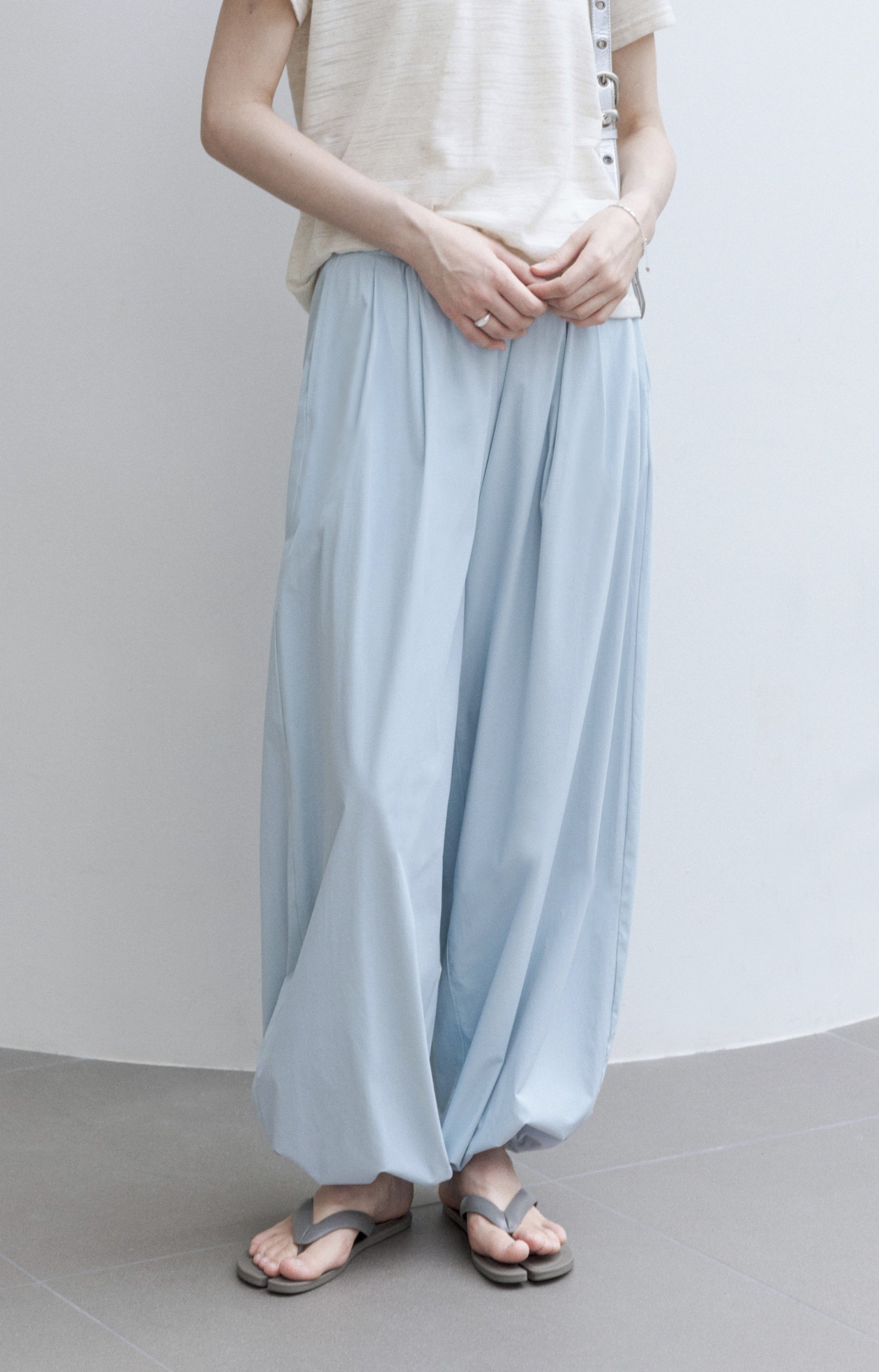 UV CUT SMOOTH SAROUEL PANTS/UV 컷 부드러운 사루엘 팬츠