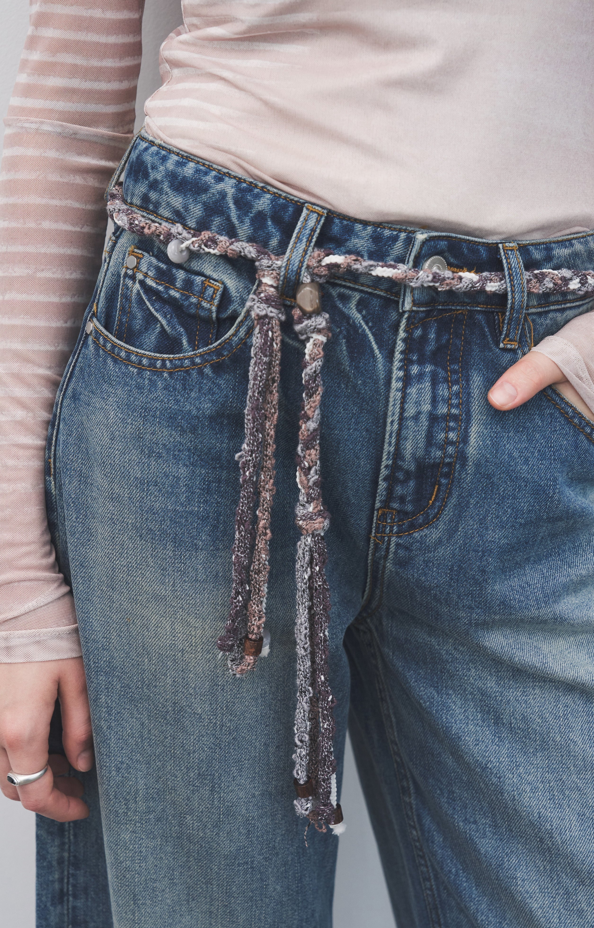 COLOR MIX ROPE BELT