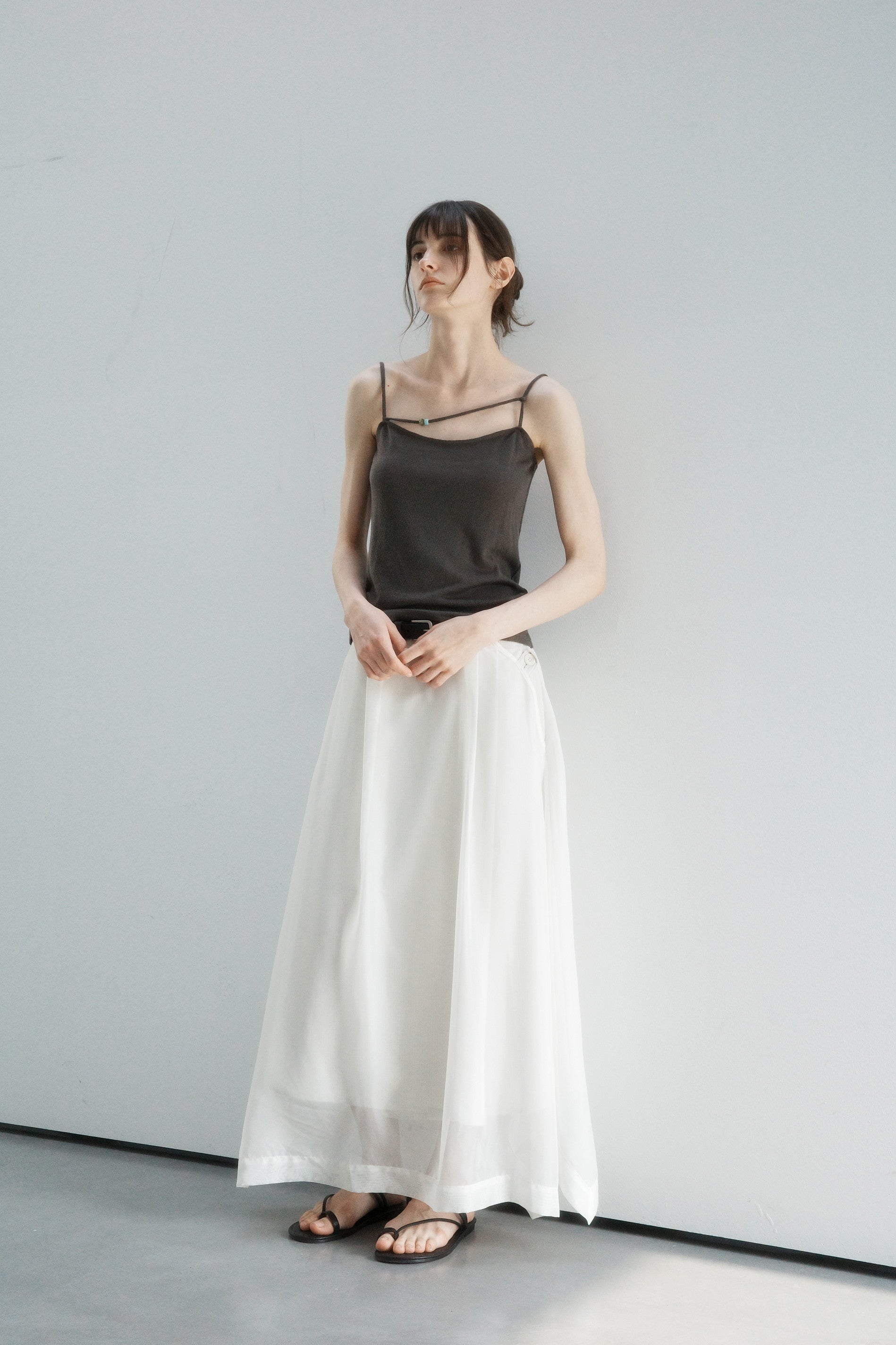 SHEER VEIL LAYERED SKIRT