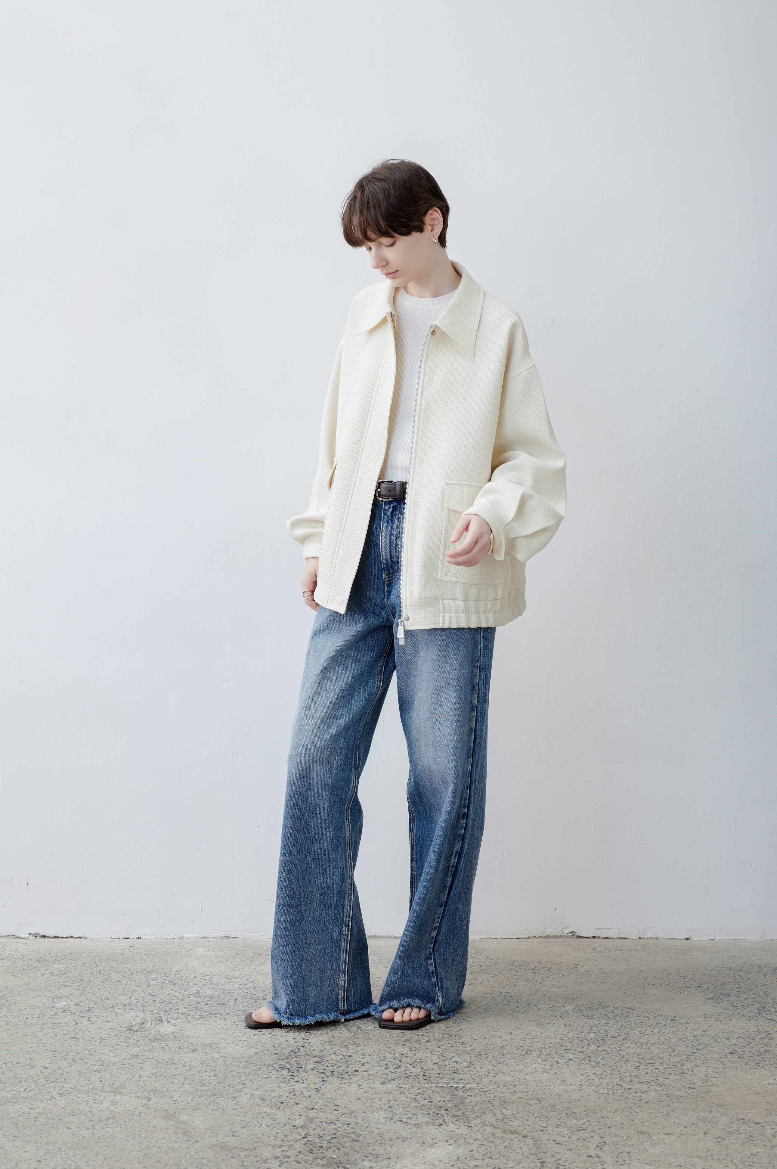 NATURAL PLAIN WAFFLE JACKET / ナチュラルプレーンワッフルジャケット