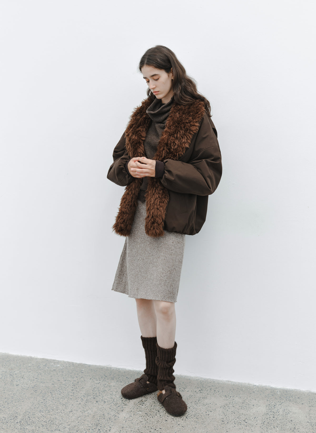 WARM TONE KNIT SKIRT