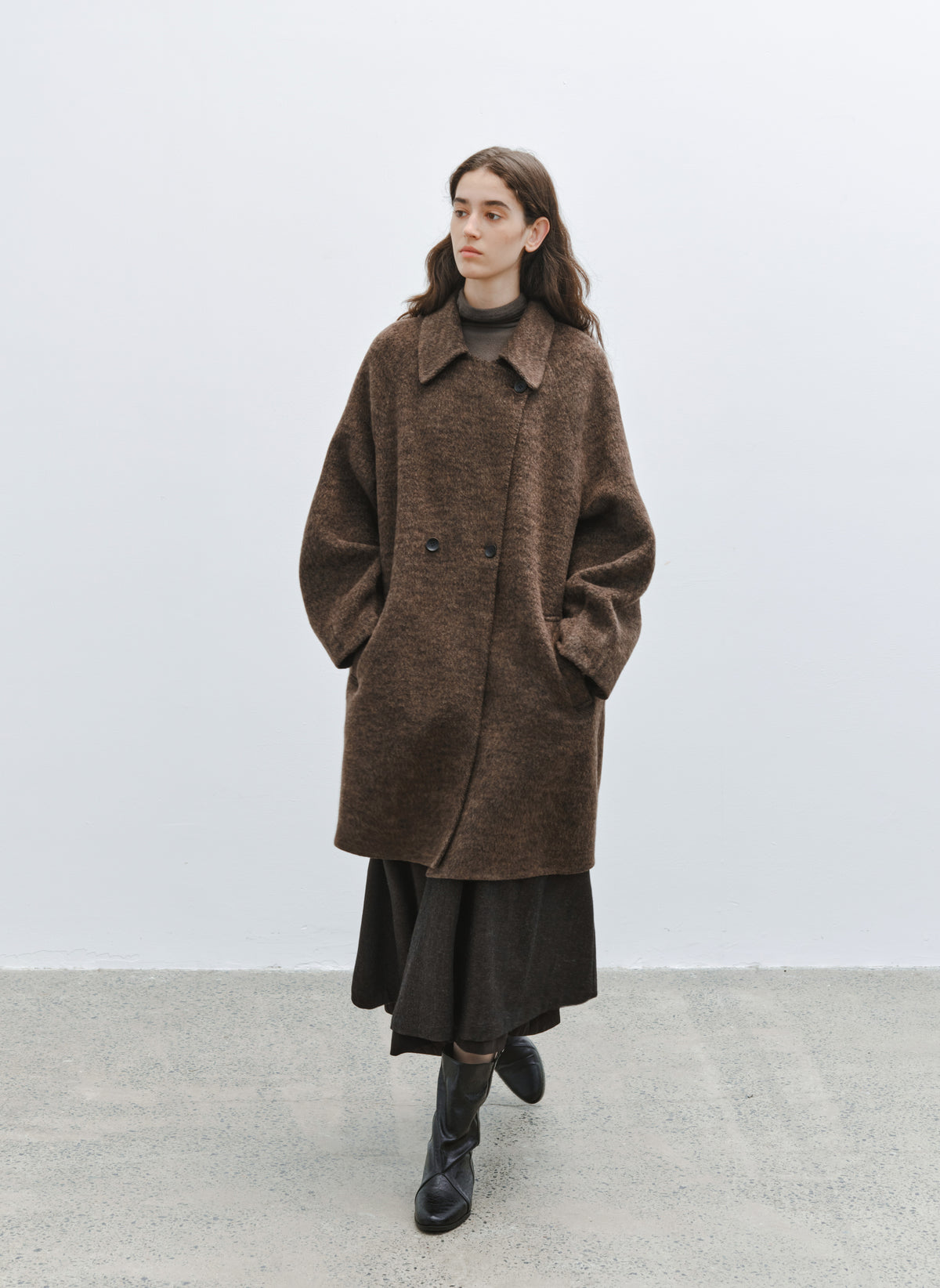LAYERED FLARE WARM SKIRT
