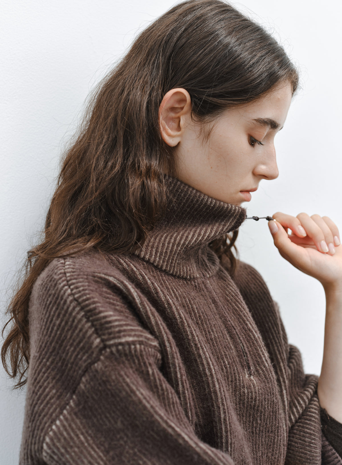 HALF ZIP SHORT SWEATER