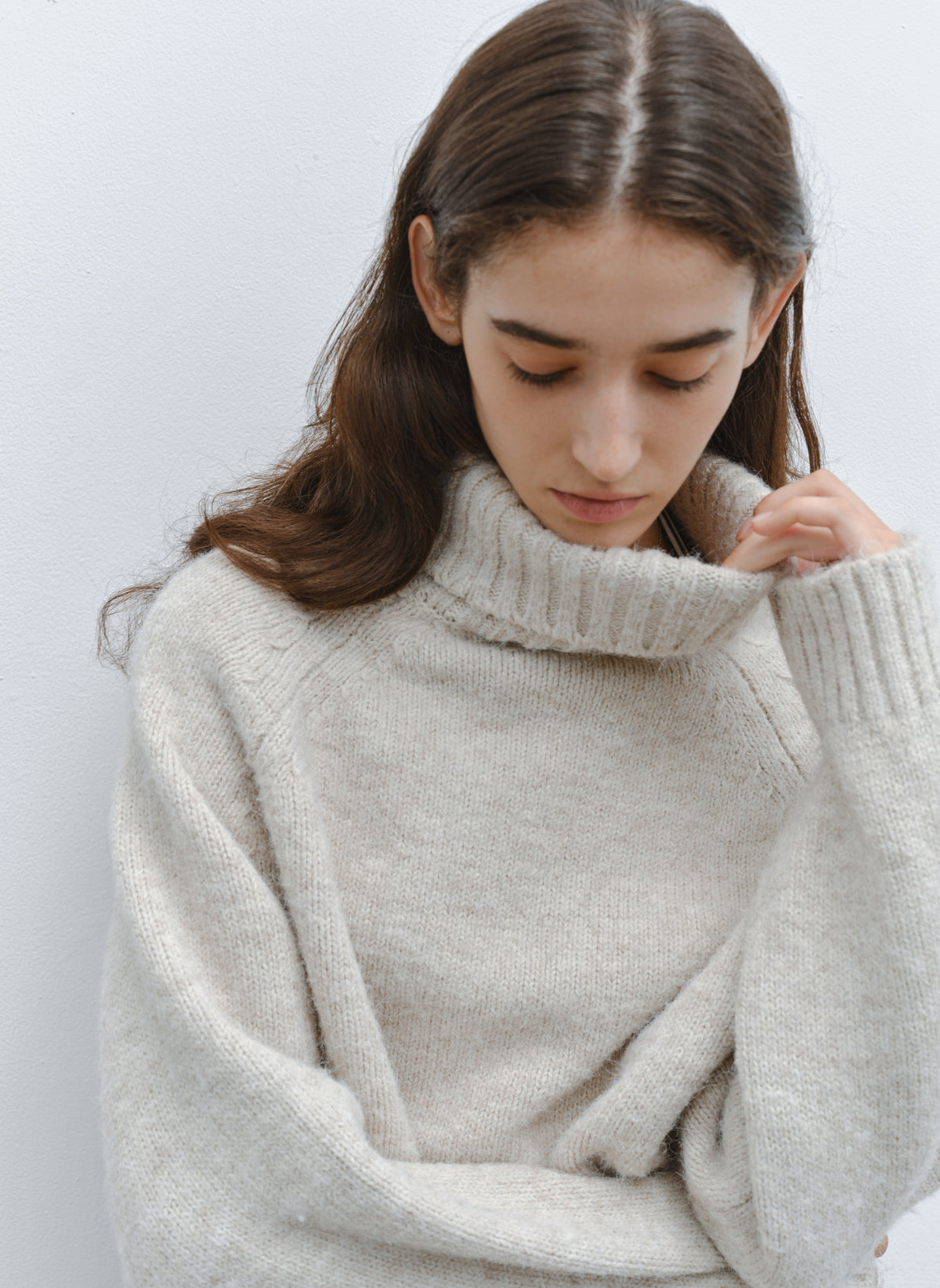 CHUNKY KNIT TURTLE SWEATER