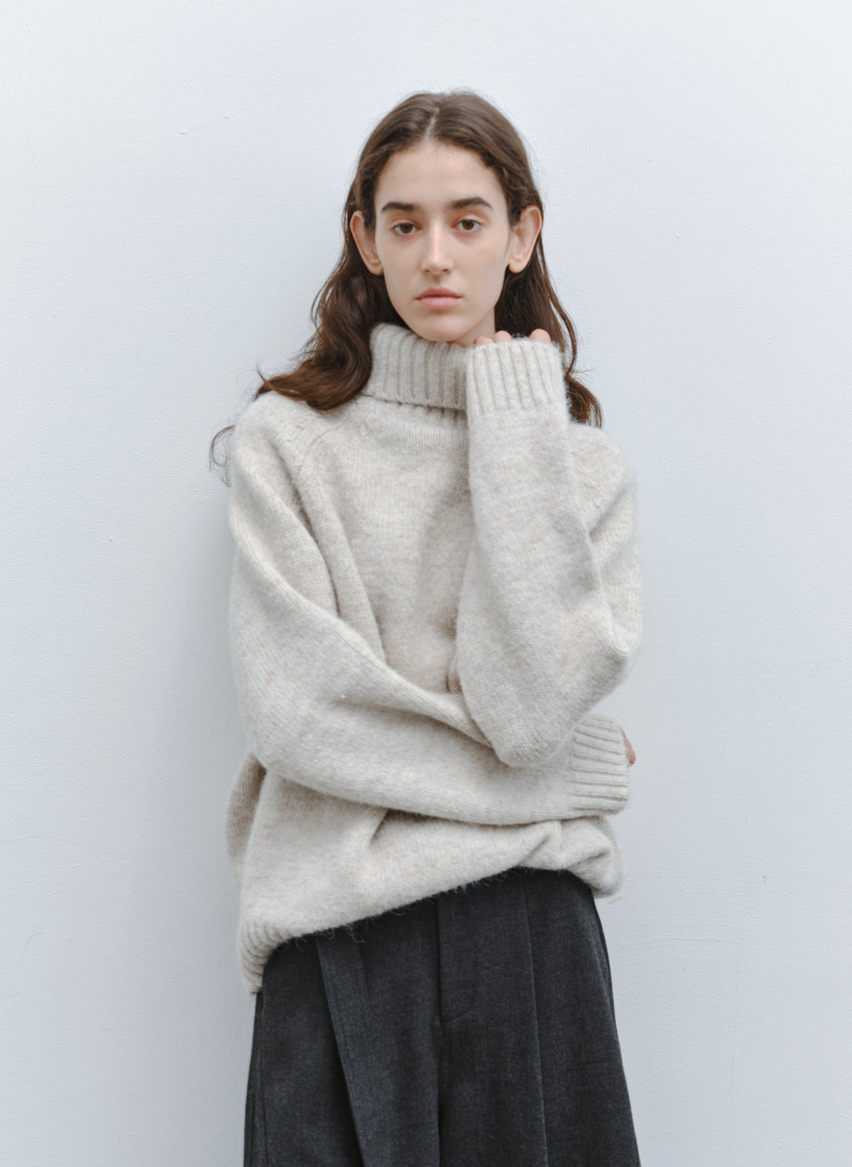 CHUNKY KNIT TURTLE SWEATER