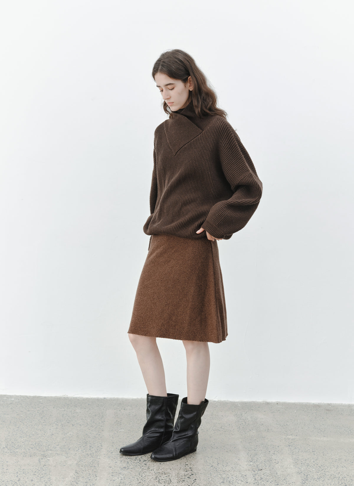 WARM TONE KNIT SKIRT
