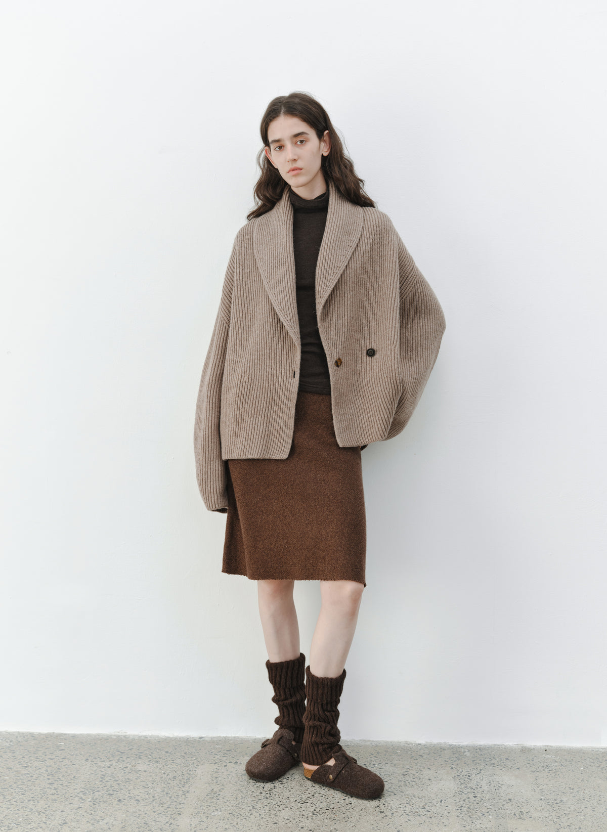 WARM TONE KNIT SKIRT