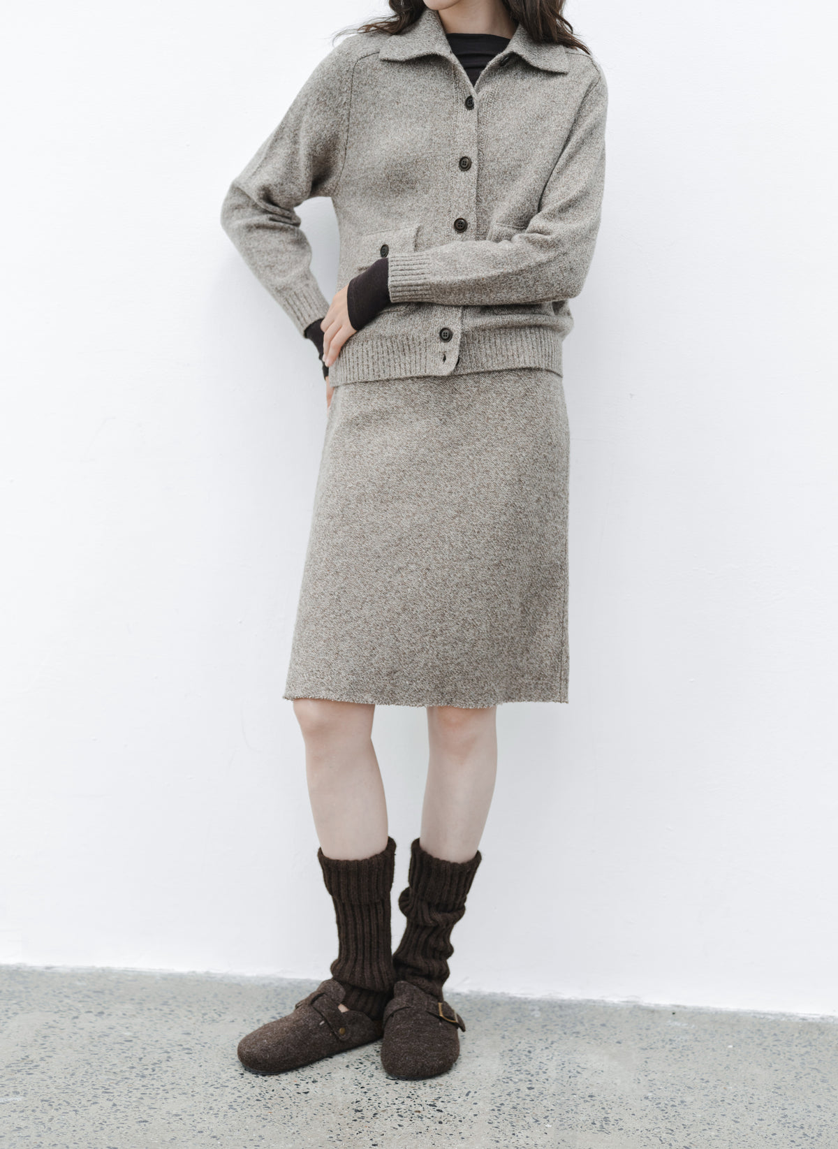 WARM TONE KNIT SKIRT