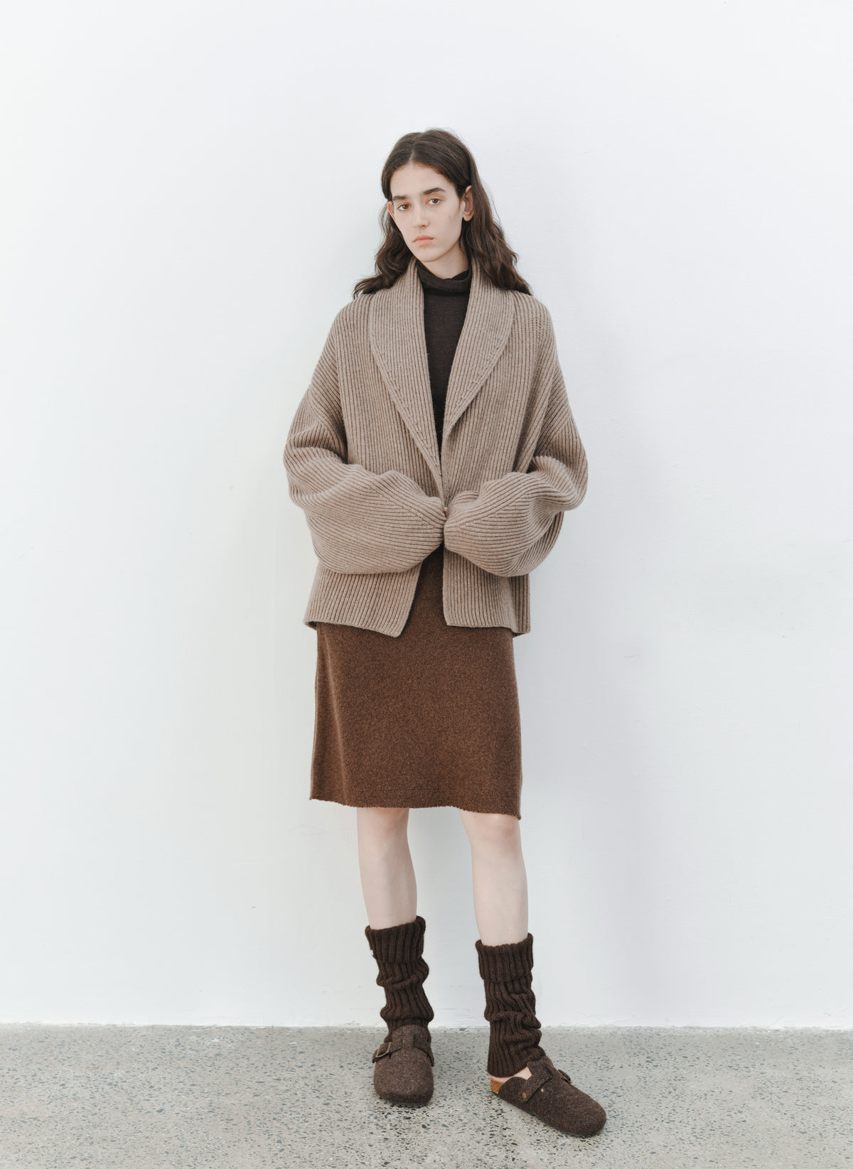 CHUNKY RIB KNIT JACKET