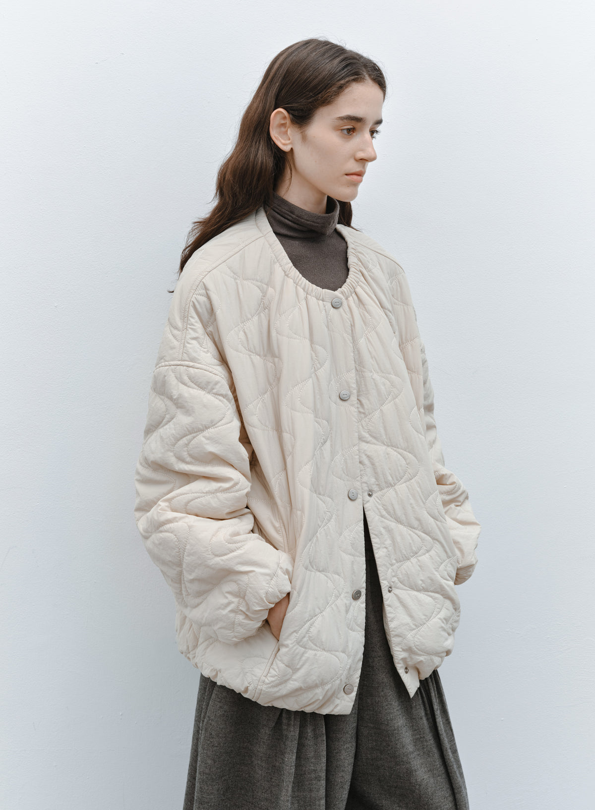 WATER WAVE QUILTING BLOUSON