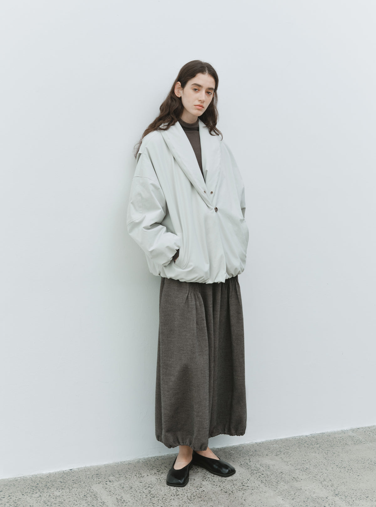 FUR LAPEL VOLUME BLOUSON