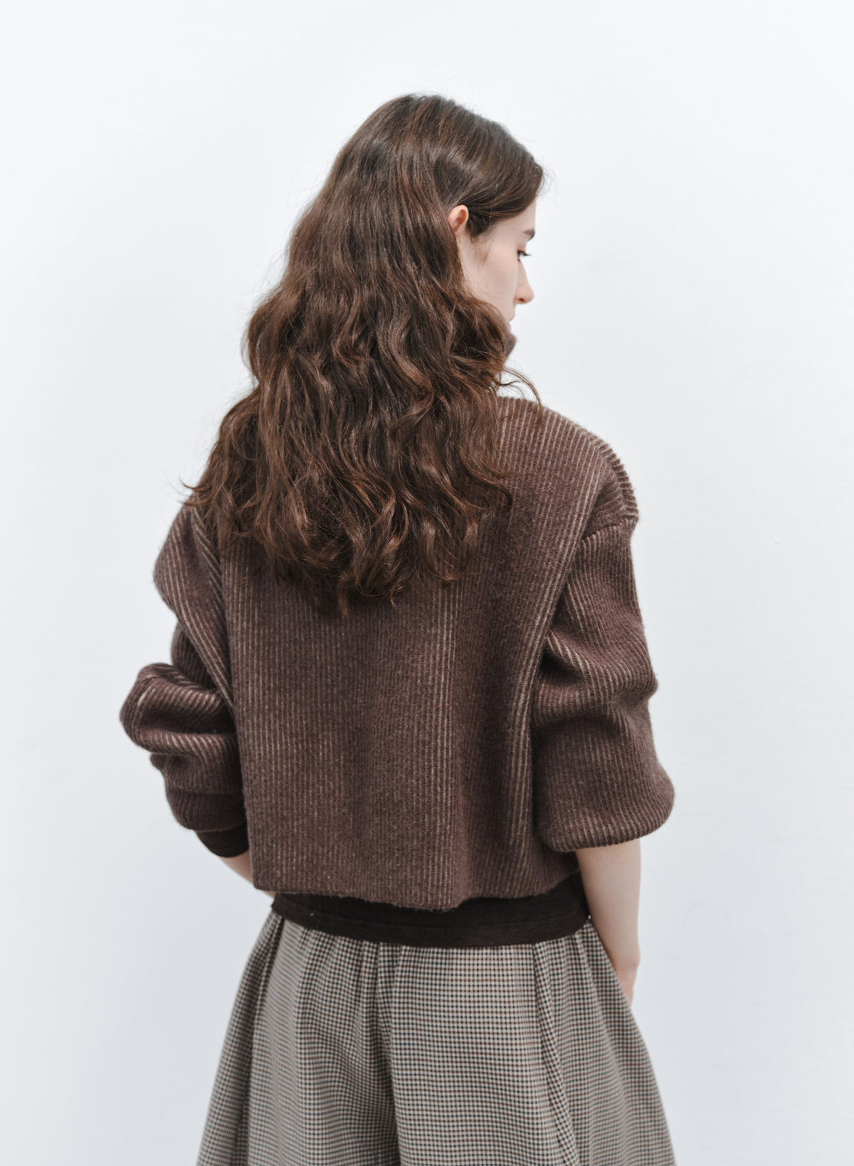 HALF ZIP SHORT SWEATER