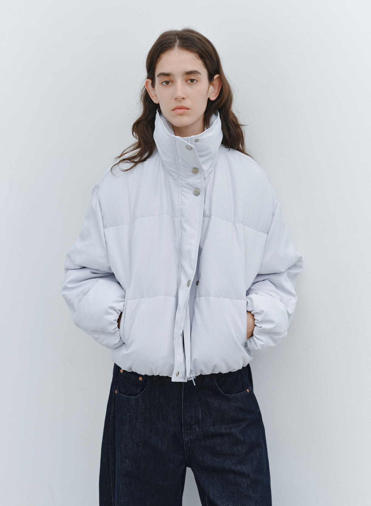 STAND COLLAR SHORT DOWN