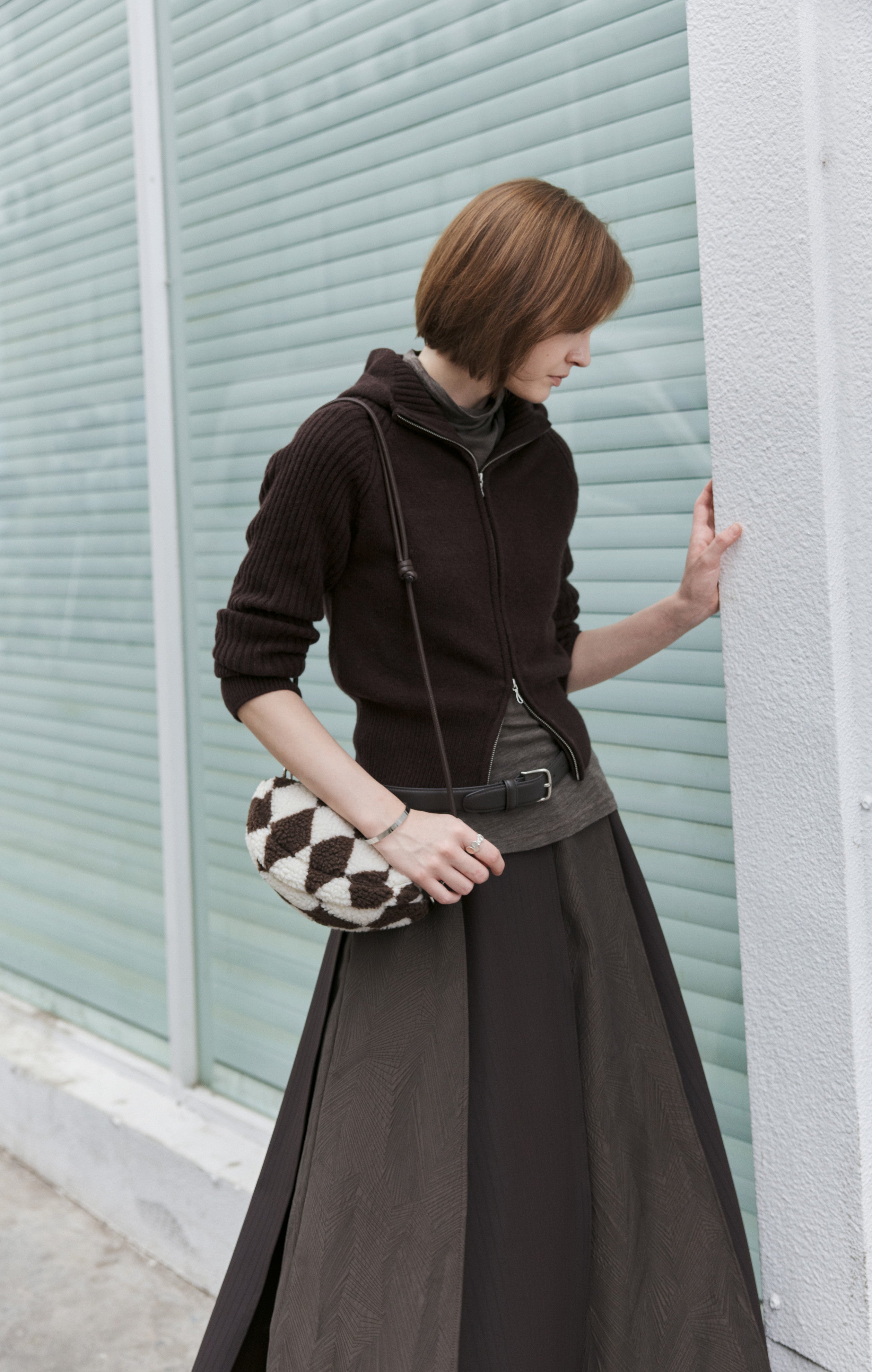 ZIP FIT WOOL CARDIGAN / ジップフィットウールカーディガン