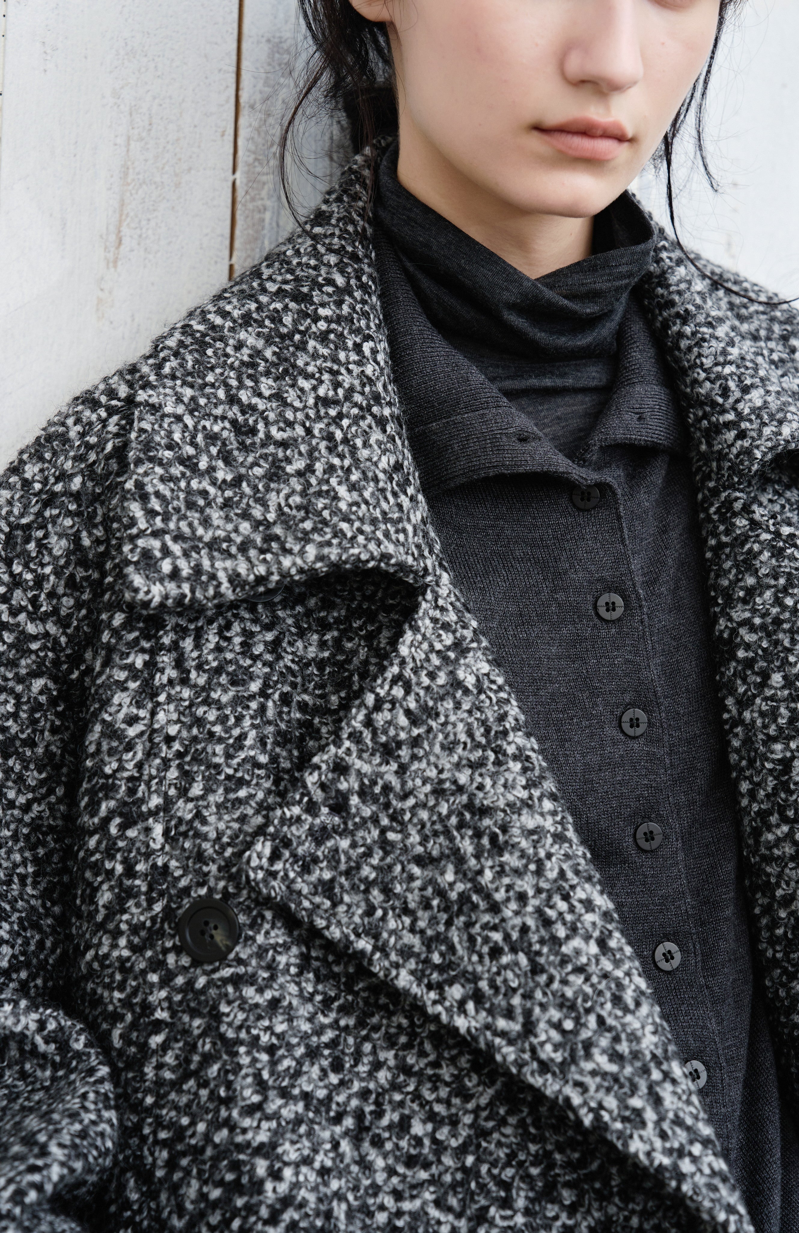 MORSE DOT WOOL COAT / 몰스닷 울 코트