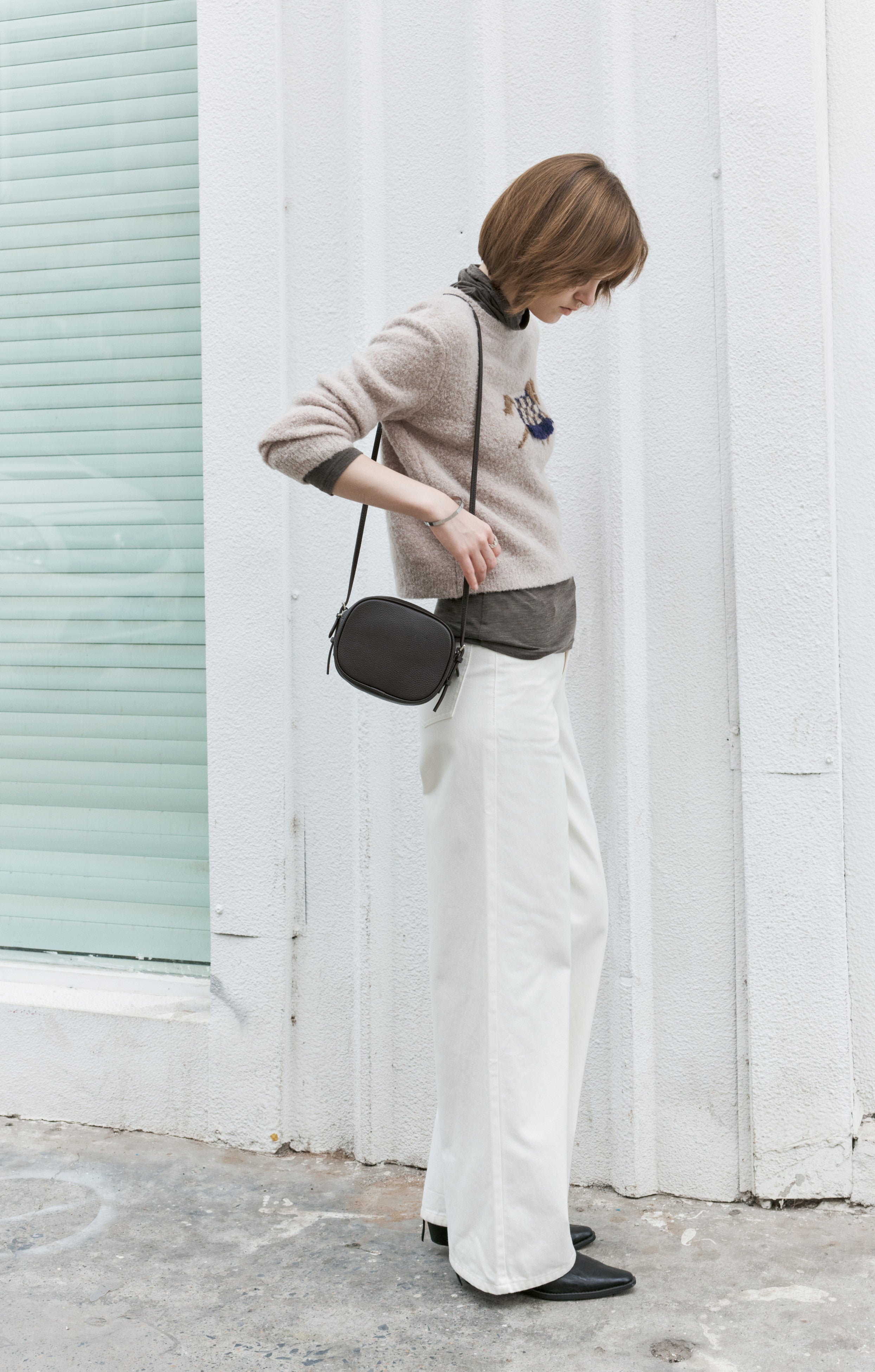 TASSEL PONY JACQUARD SWEATER / タッセルポニージャガードセーター