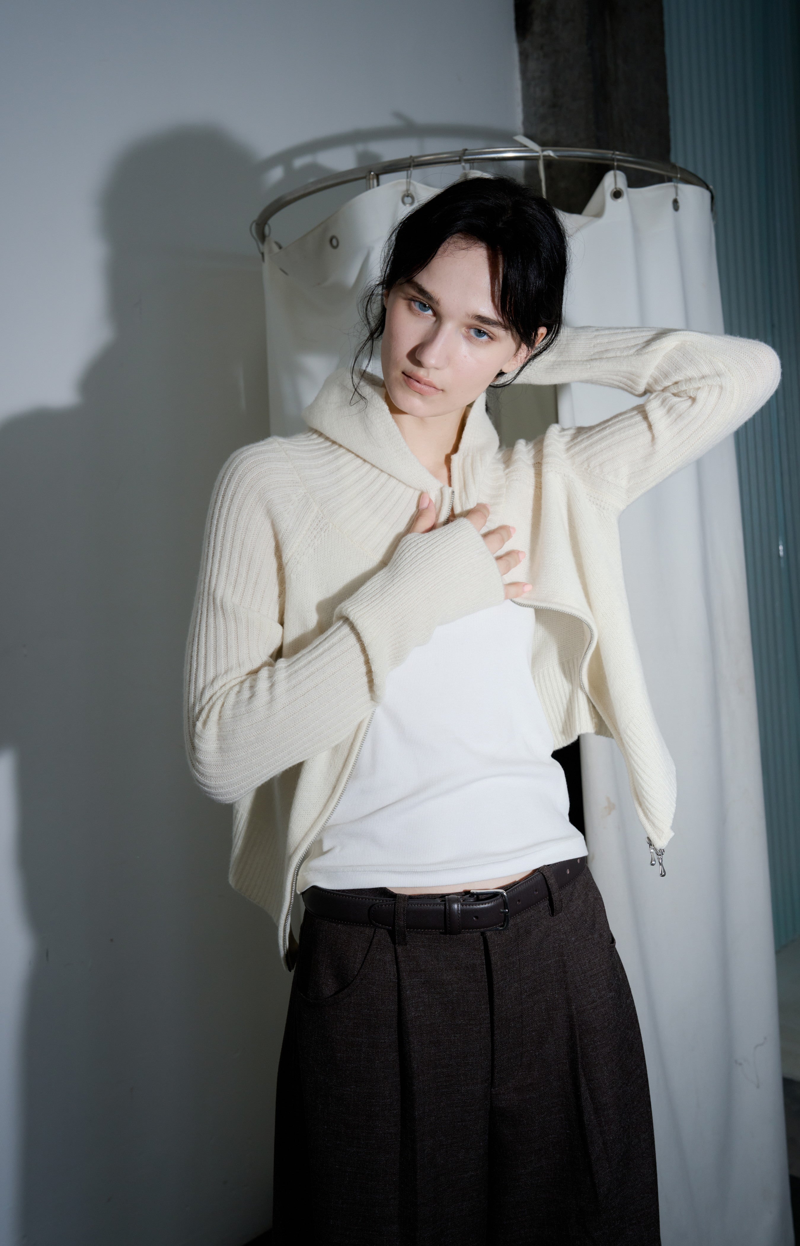 ZIP FIT WOOL CARDIGAN / ジップフィットウールカーディガン