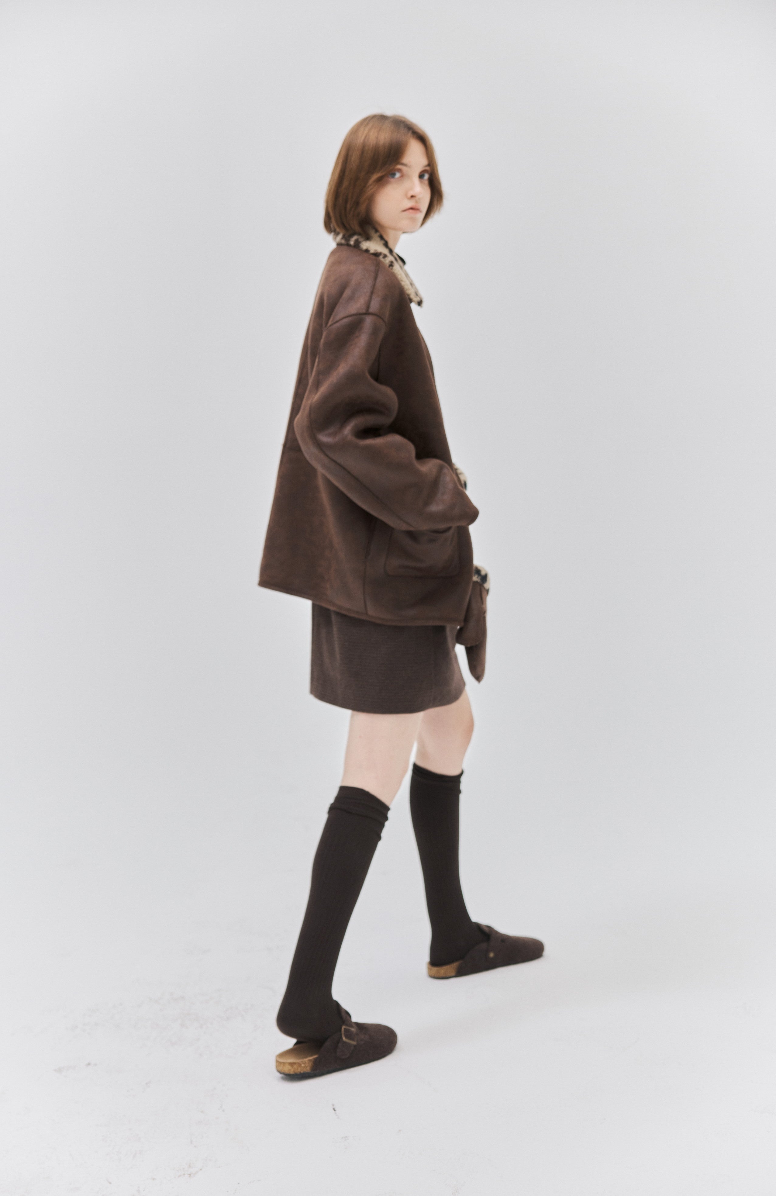 FAIR ISLE LEATHER JACKET＆GLOVE / フェアアイルレザージャケット＆手袋