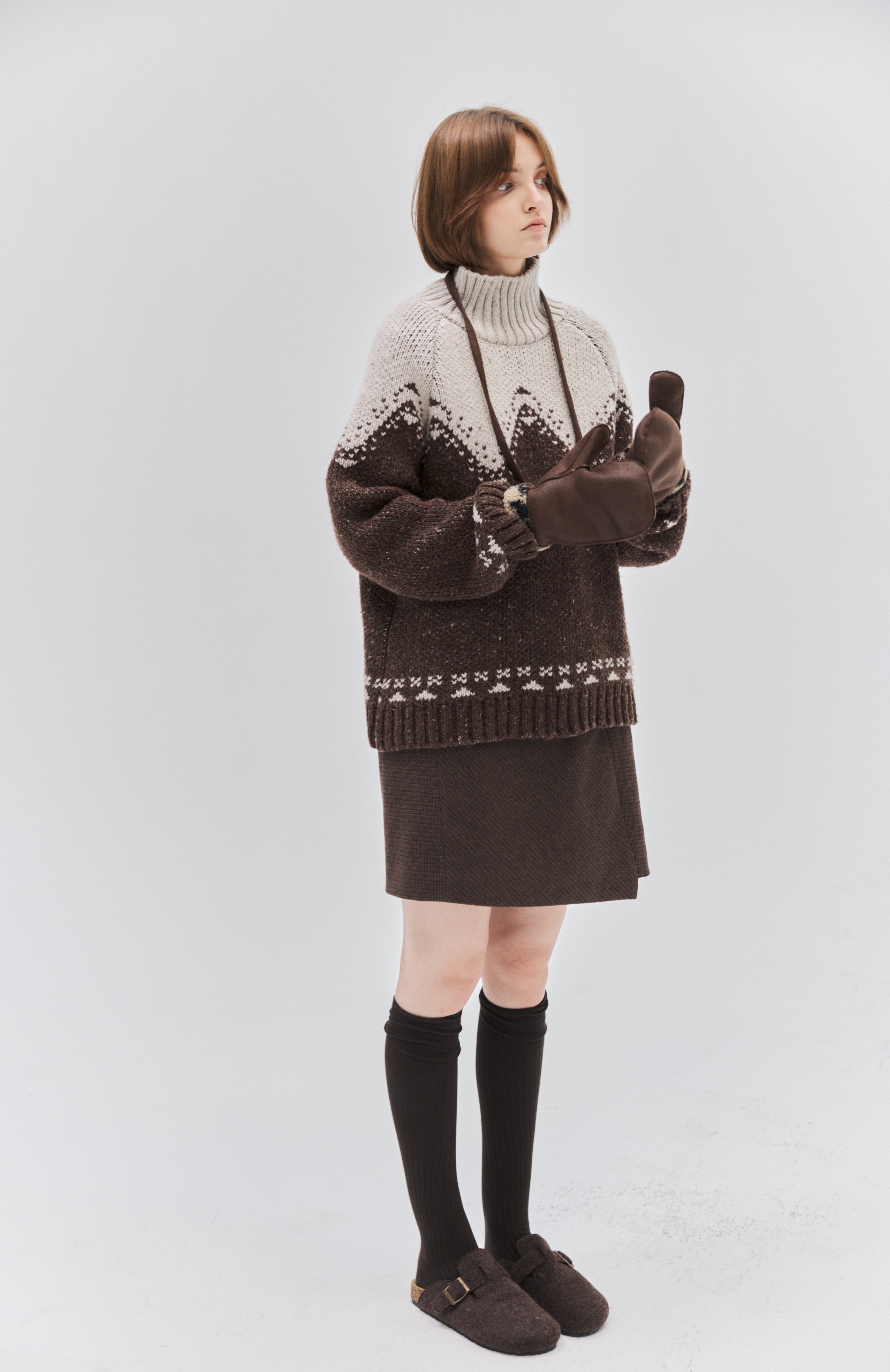 HIGH NECK MAILLARD SWEATER / ハイネックメイラードセーター