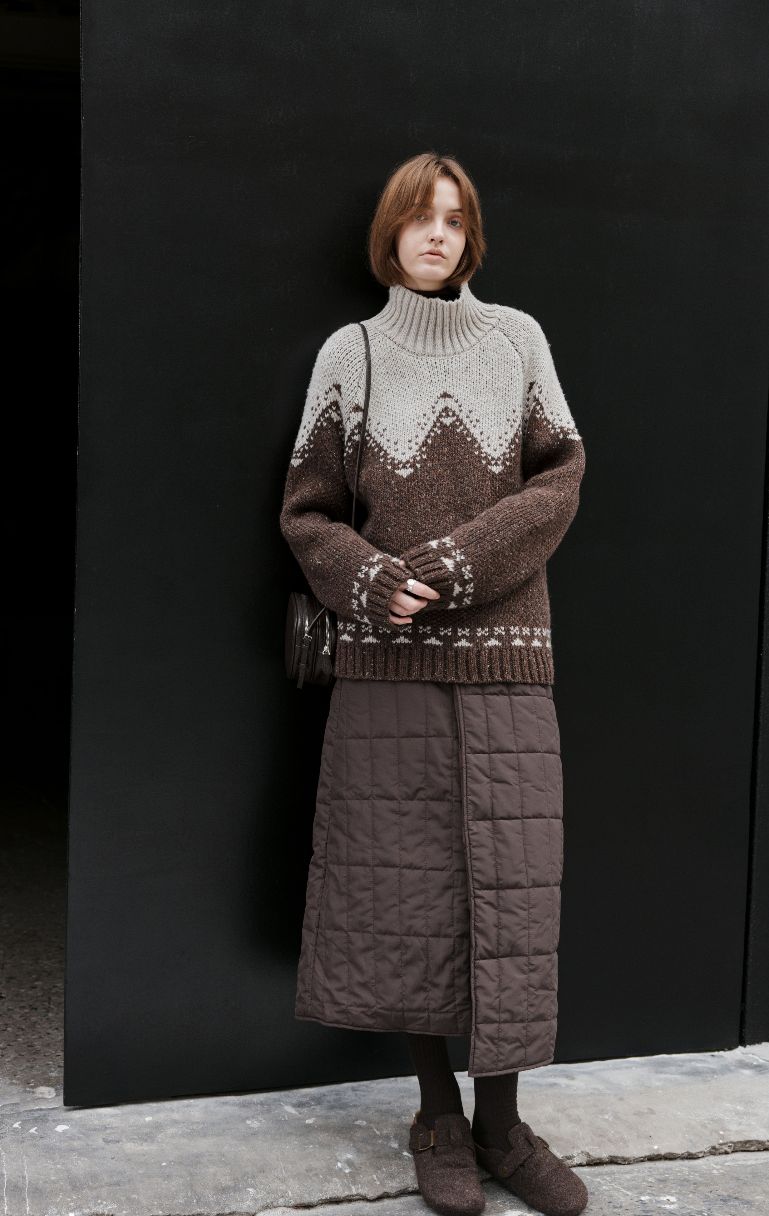 HIGH NECK MAILLARD SWEATER / ハイネックメイラードセーター