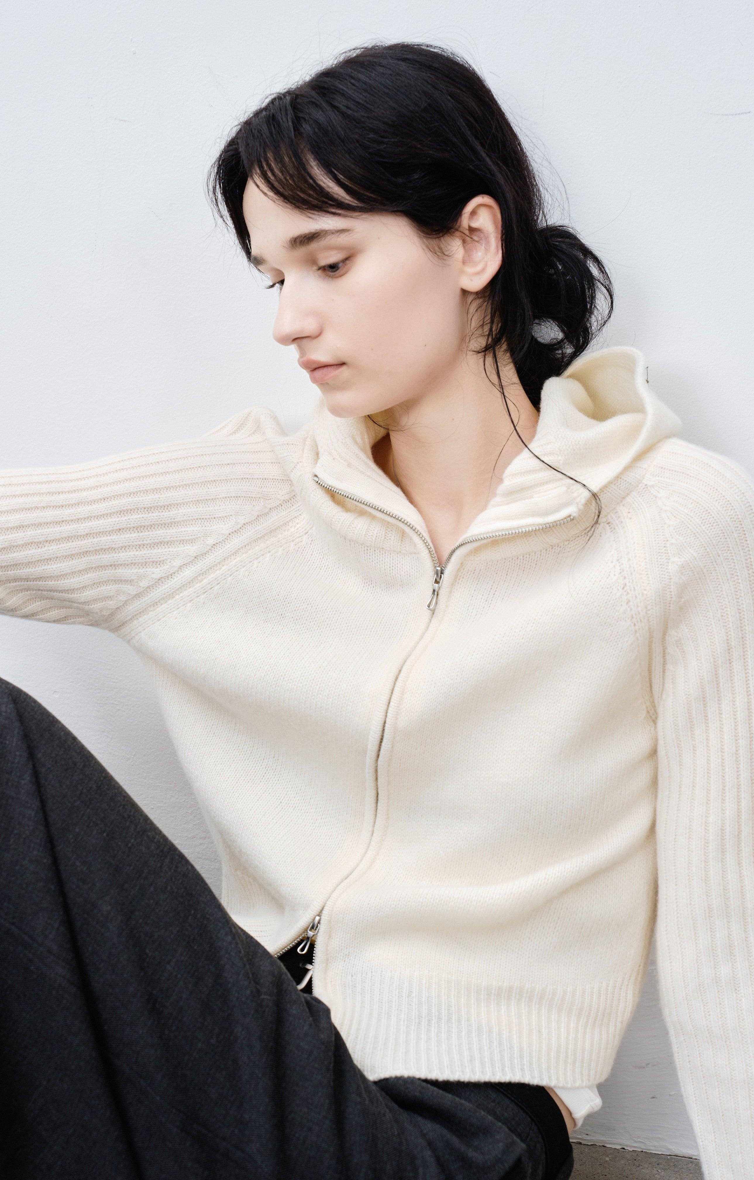 ZIP FIT WOOL CARDIGAN / ジップフィットウールカーディガン