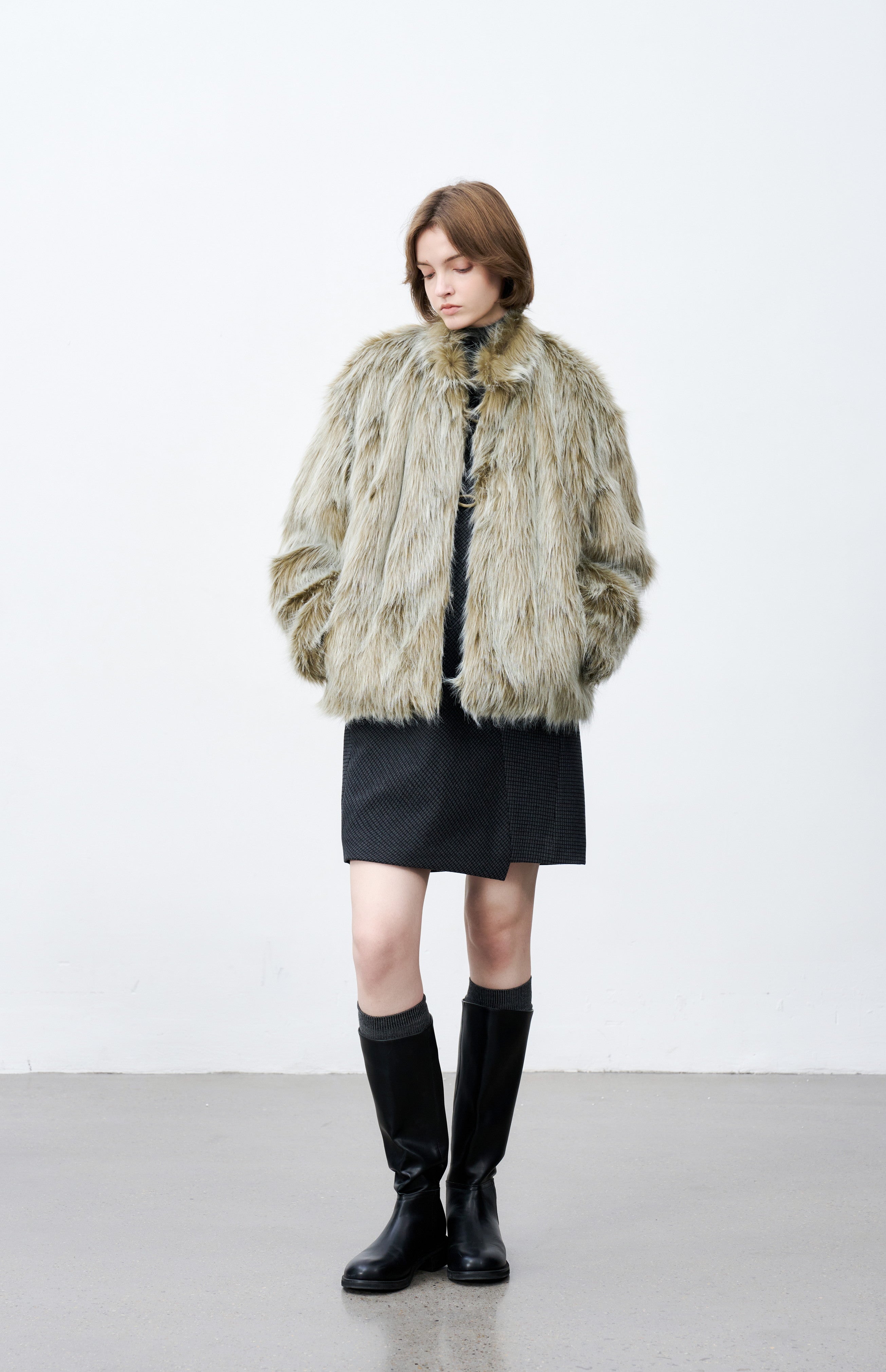 FADED TONE FUR JACKET / フェードトーンファージャケット