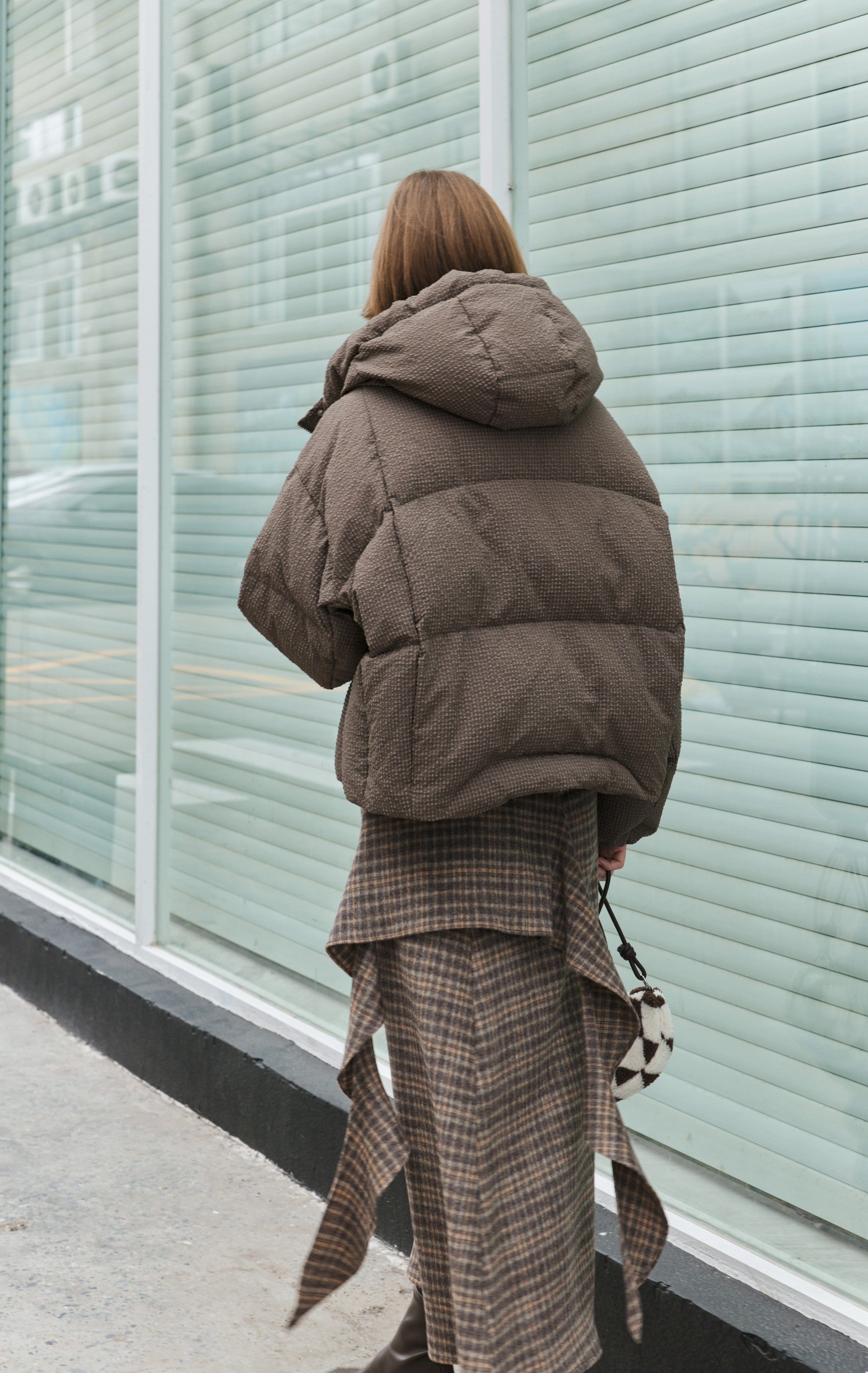 PUFF TEXTURE HOODED DOWN / 퍼프 텍스처 푸드 다운