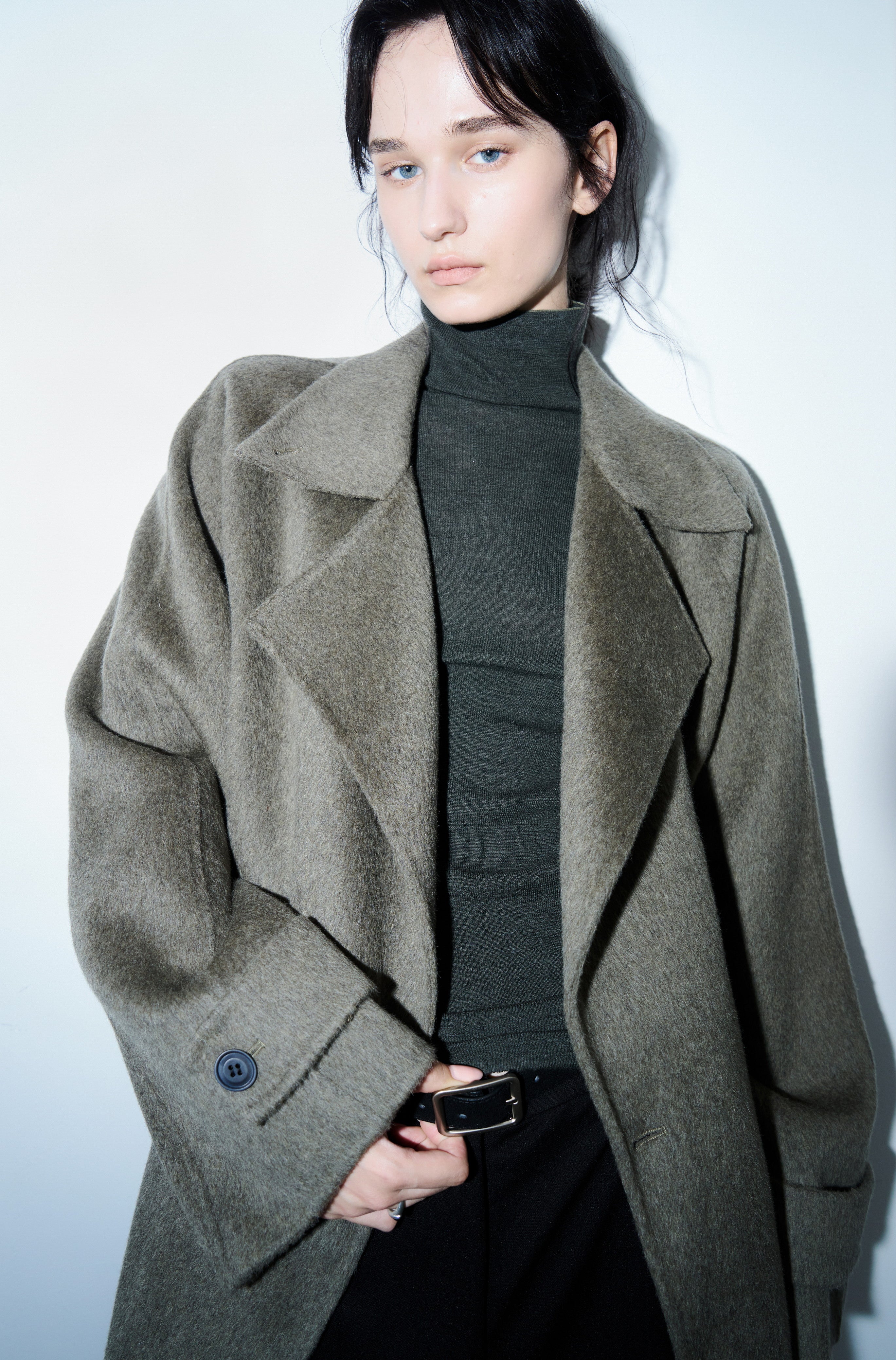 DEEP GREEN WOOL COAT / ディープグリーンウールコート