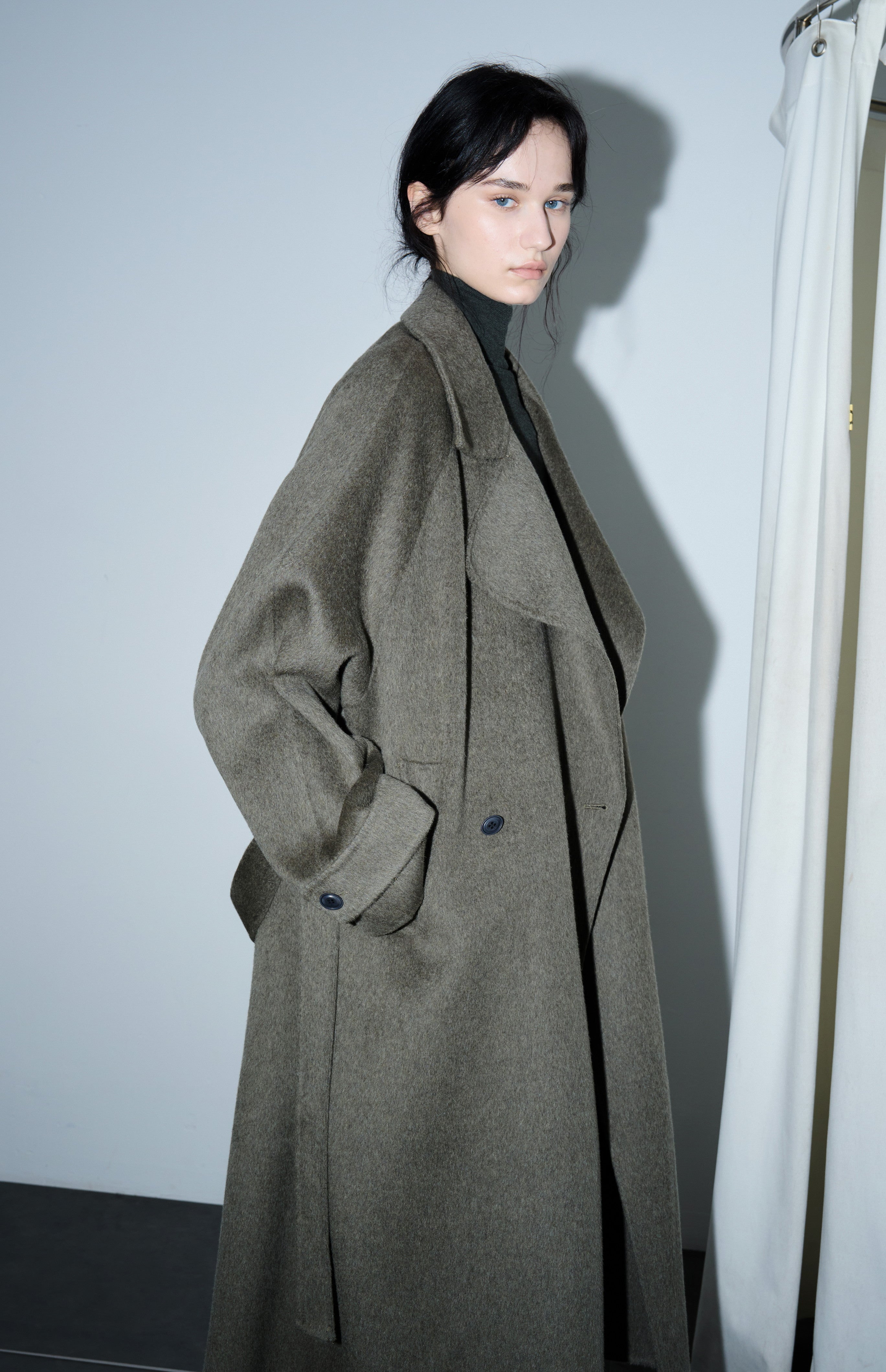 DEEP GREEN WOOL COAT / ディープグリーンウールコート