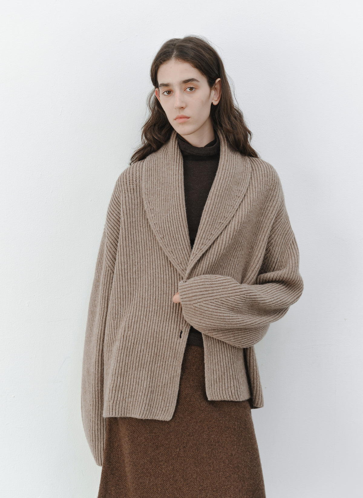 CHUNKY RIB KNIT JACKET
