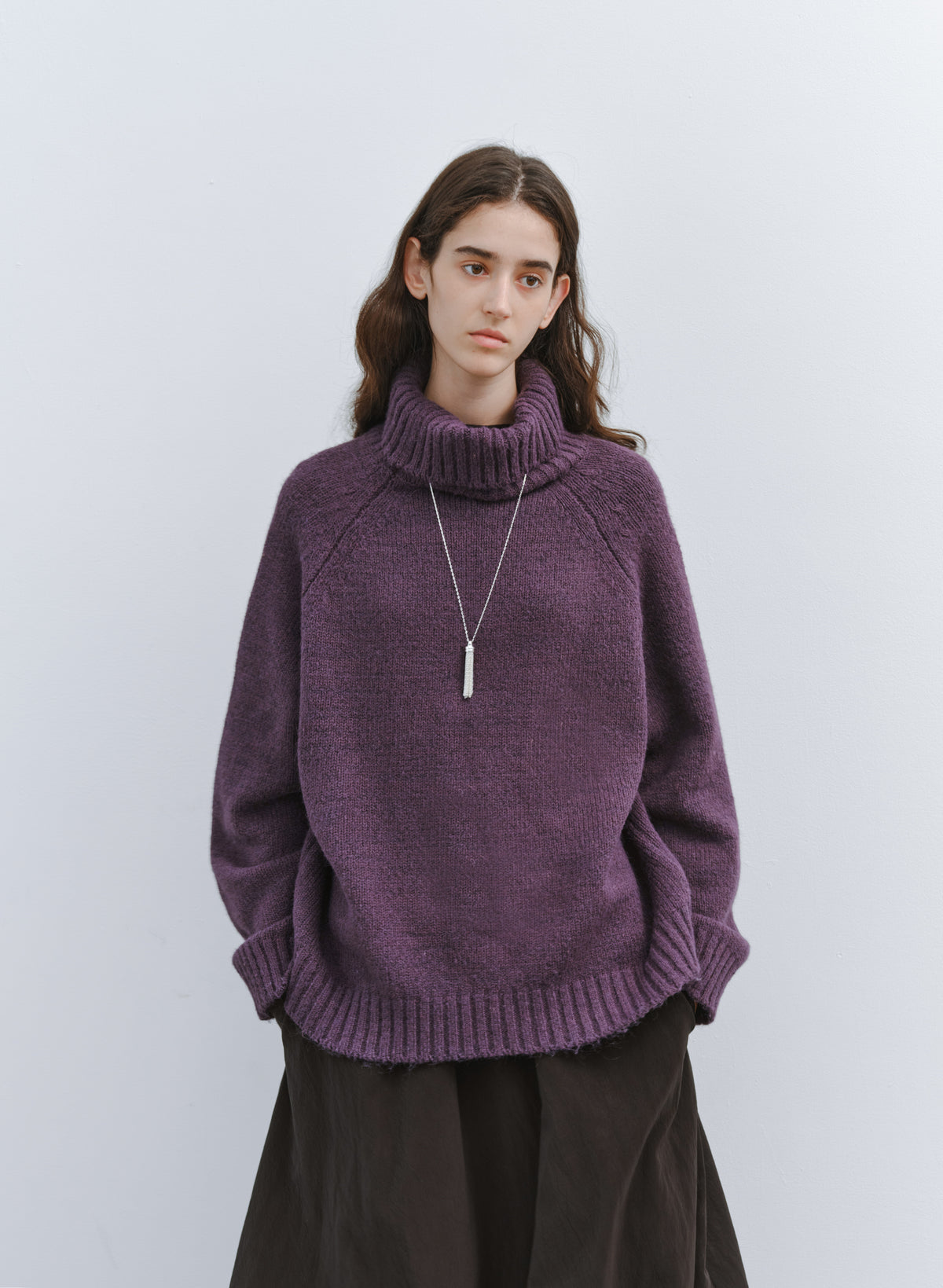 CHUNKY KNIT TURTLE SWEATER