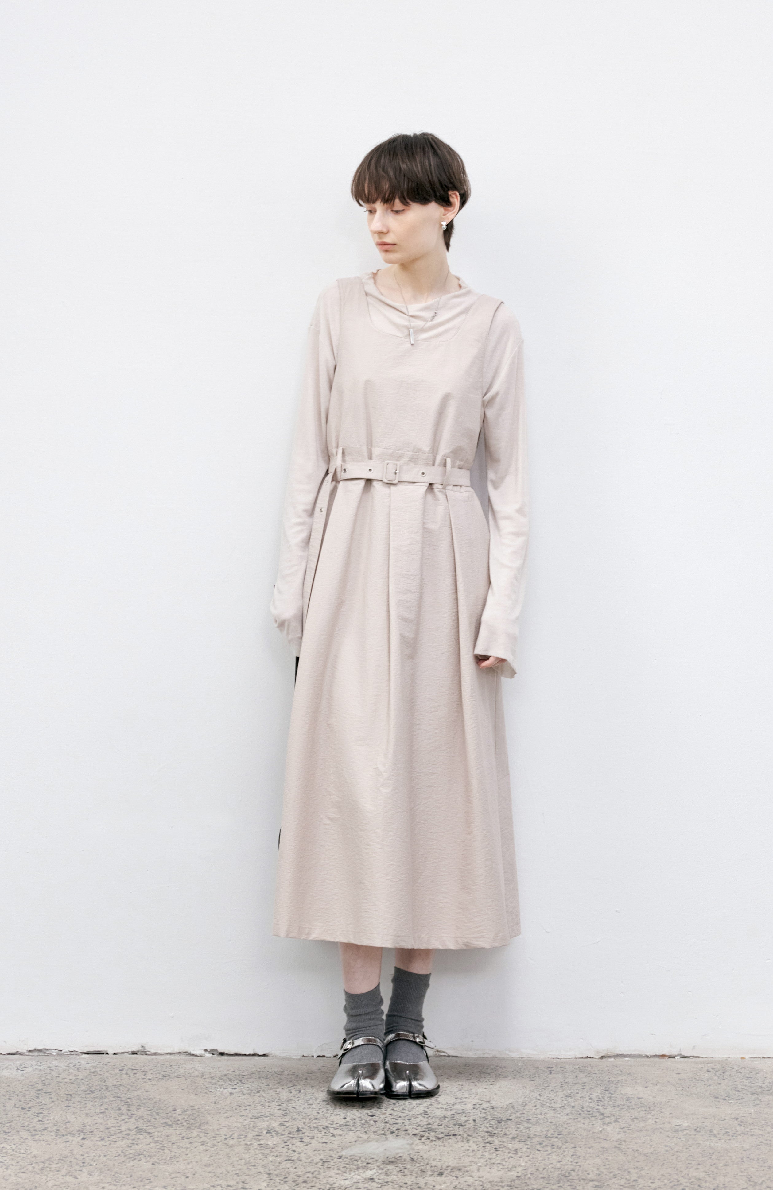 BELT MARK CLASSICAL DRESS / ベルトマーククラシカルワンピース