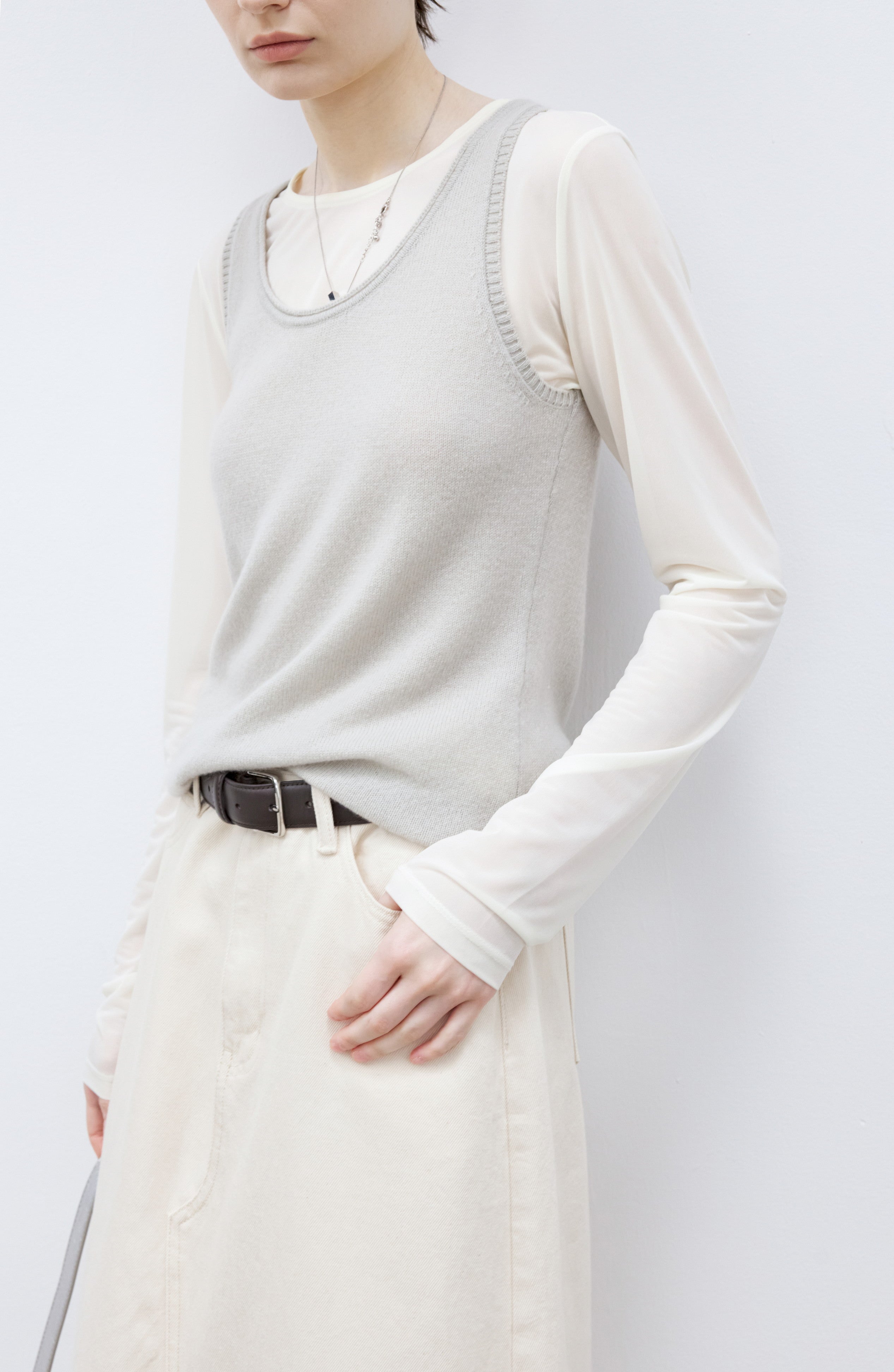 BASIC SHEER TULLE TOP / ベーシックシアーチュールトップ