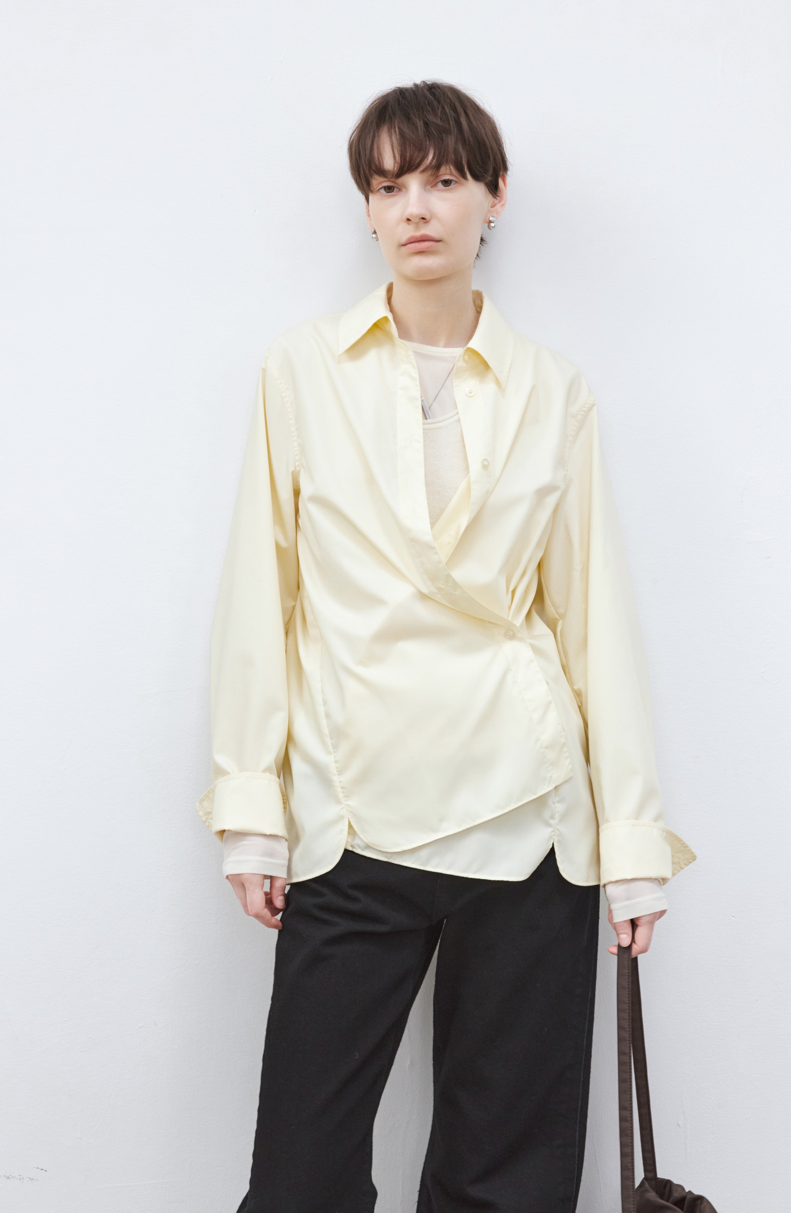 2WAY SILHOUETTE COLOR SHIRT / 2WAYシルエットカラーシャツ