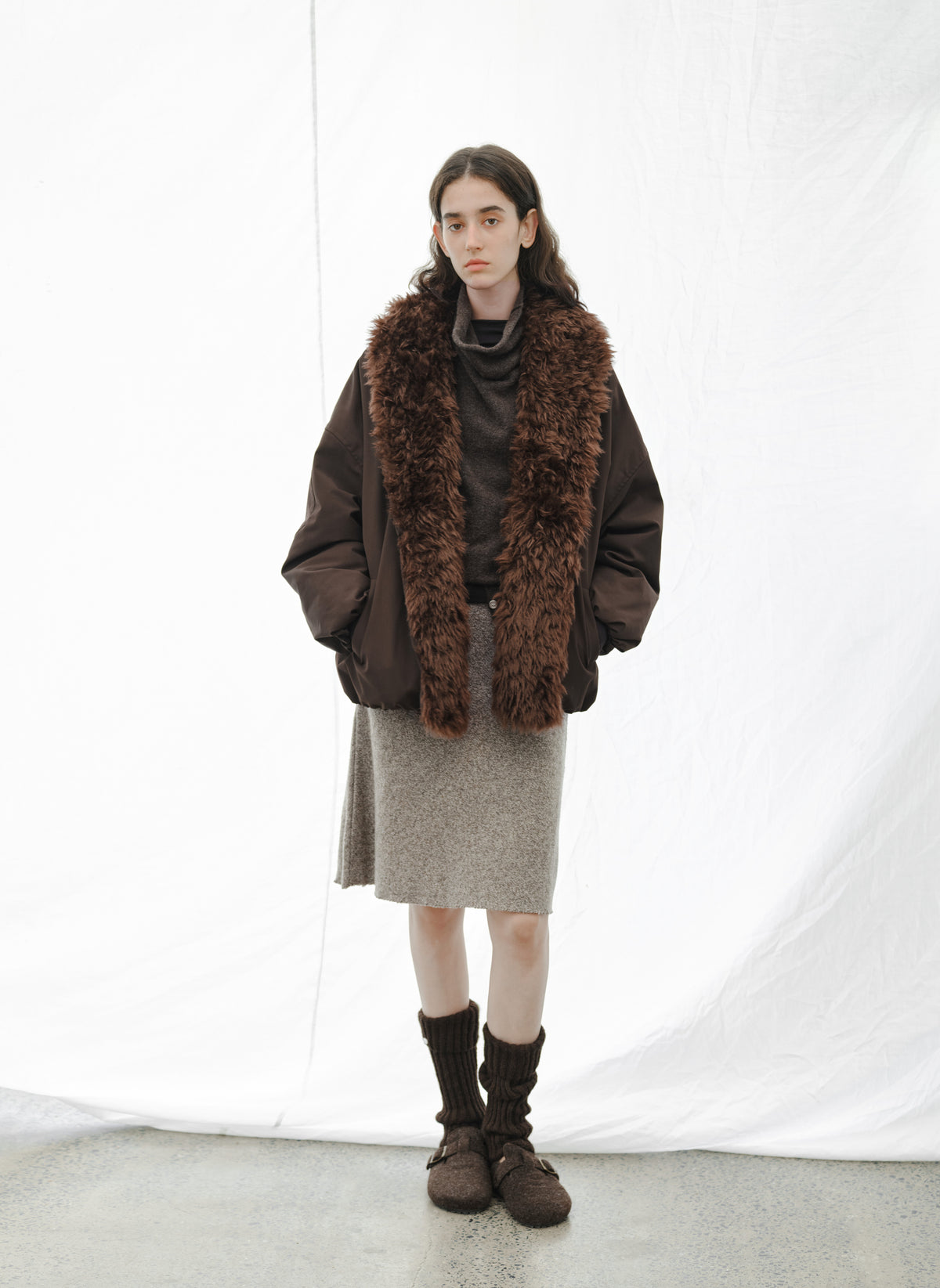 WARM TONE KNIT SKIRT