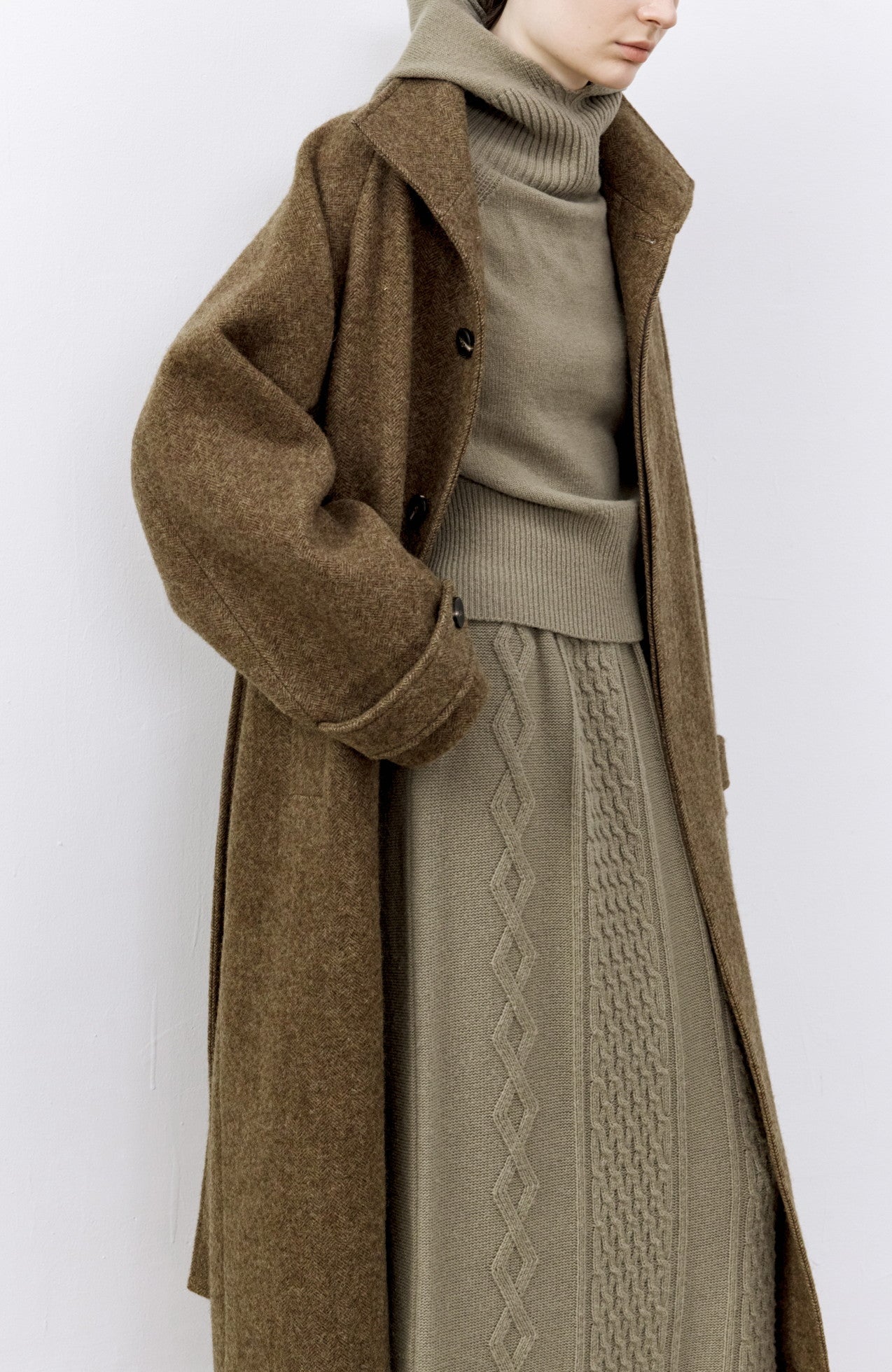 MULTI BUTTON WOOL COAT