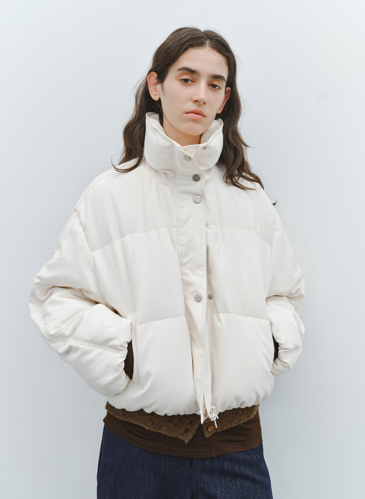 STAND COLLAR SHORT DOWN