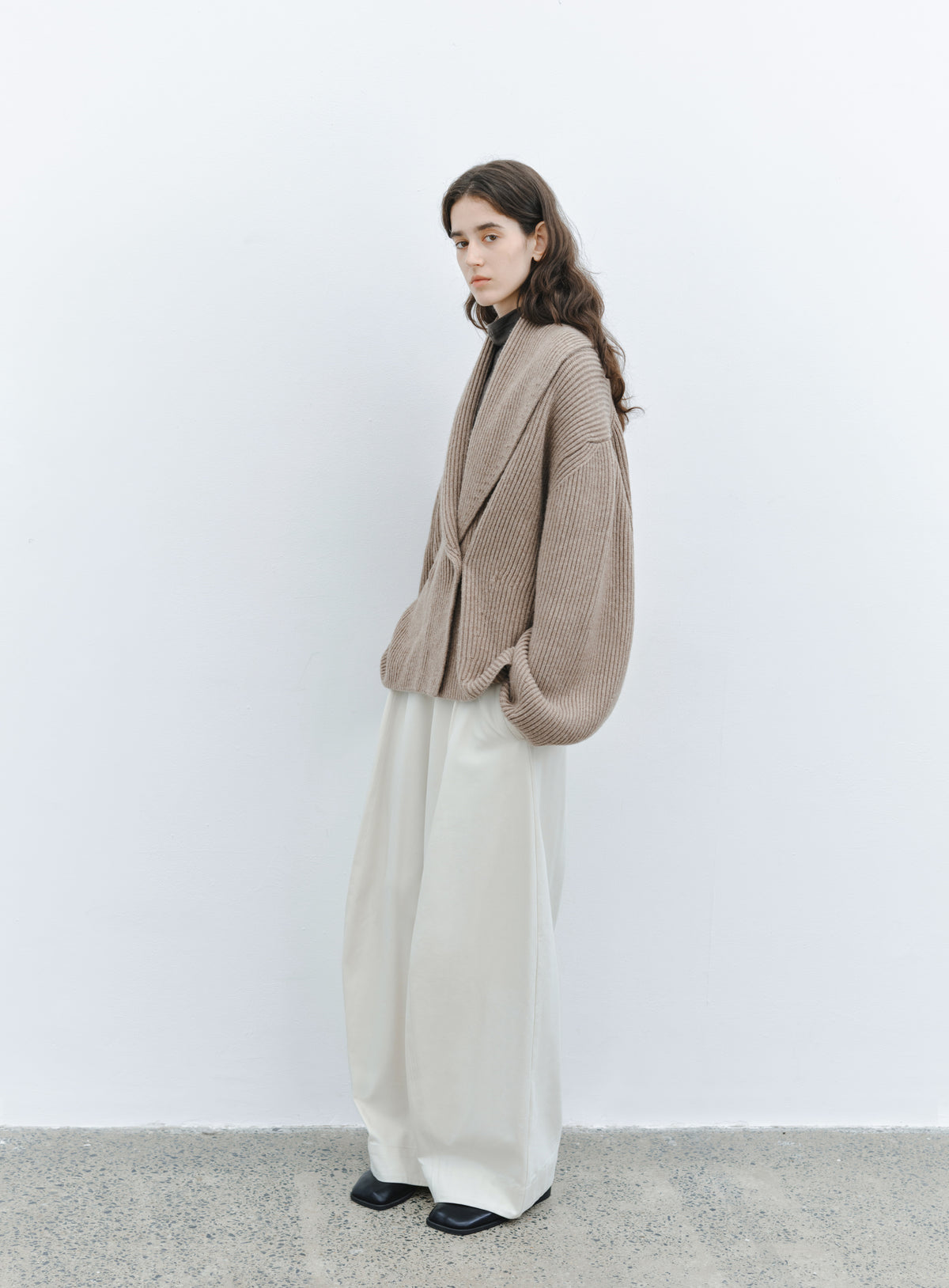 CHUNKY RIB KNIT JACKET