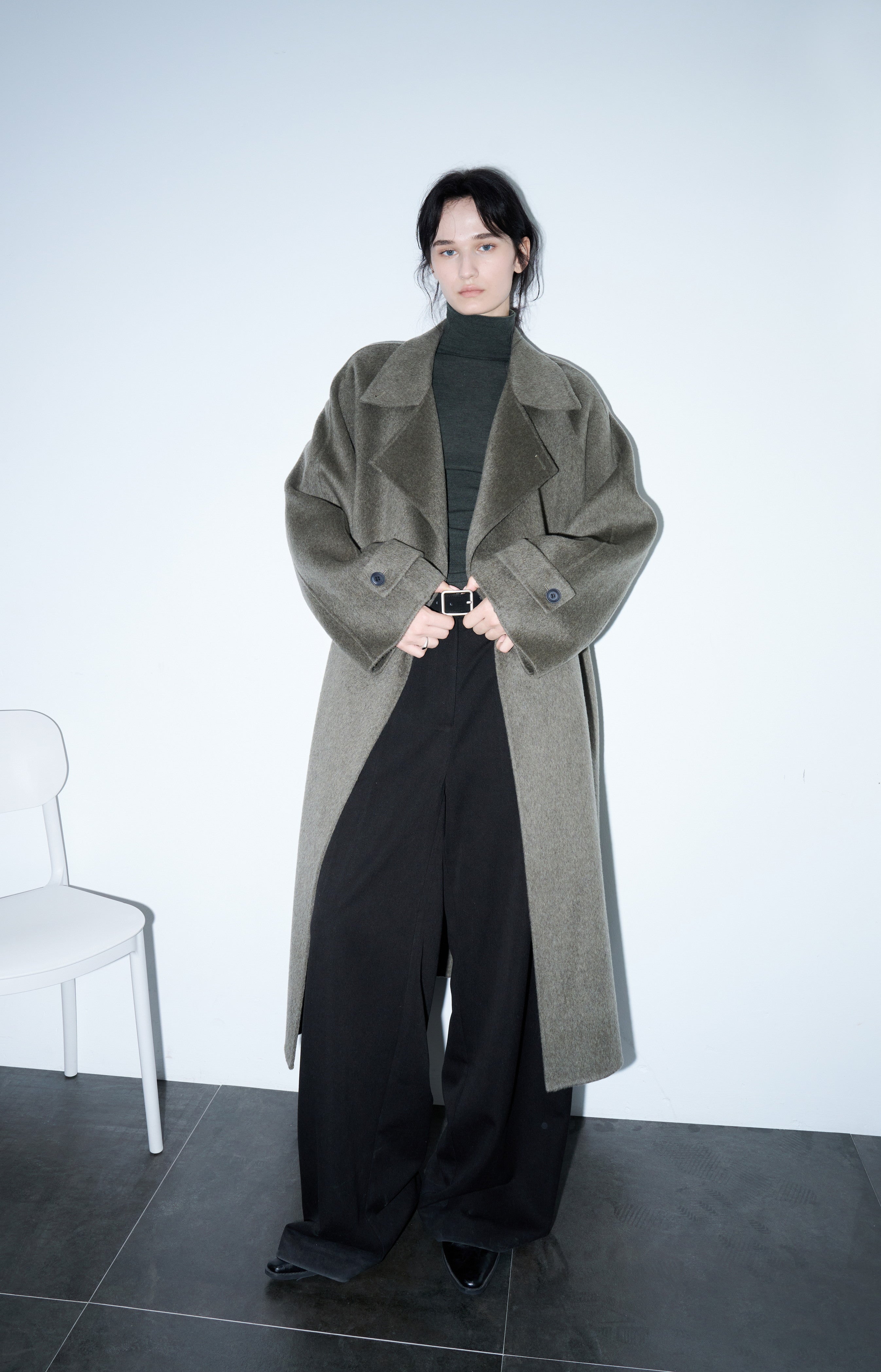DEEP GREEN WOOL COAT / ディープグリーンウールコート