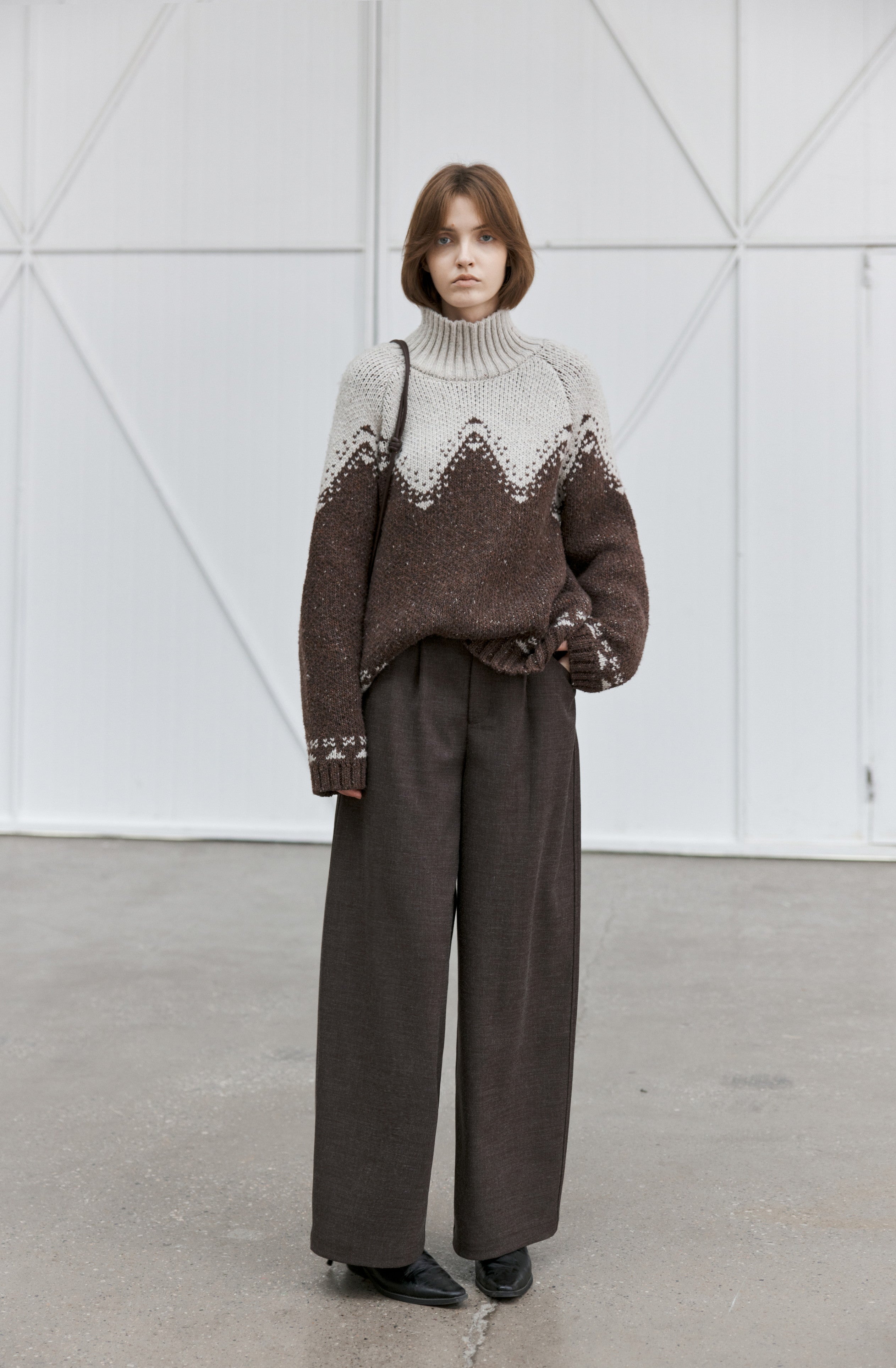 HIGH NECK MAILLARD SWEATER / ハイネックメイラードセーター