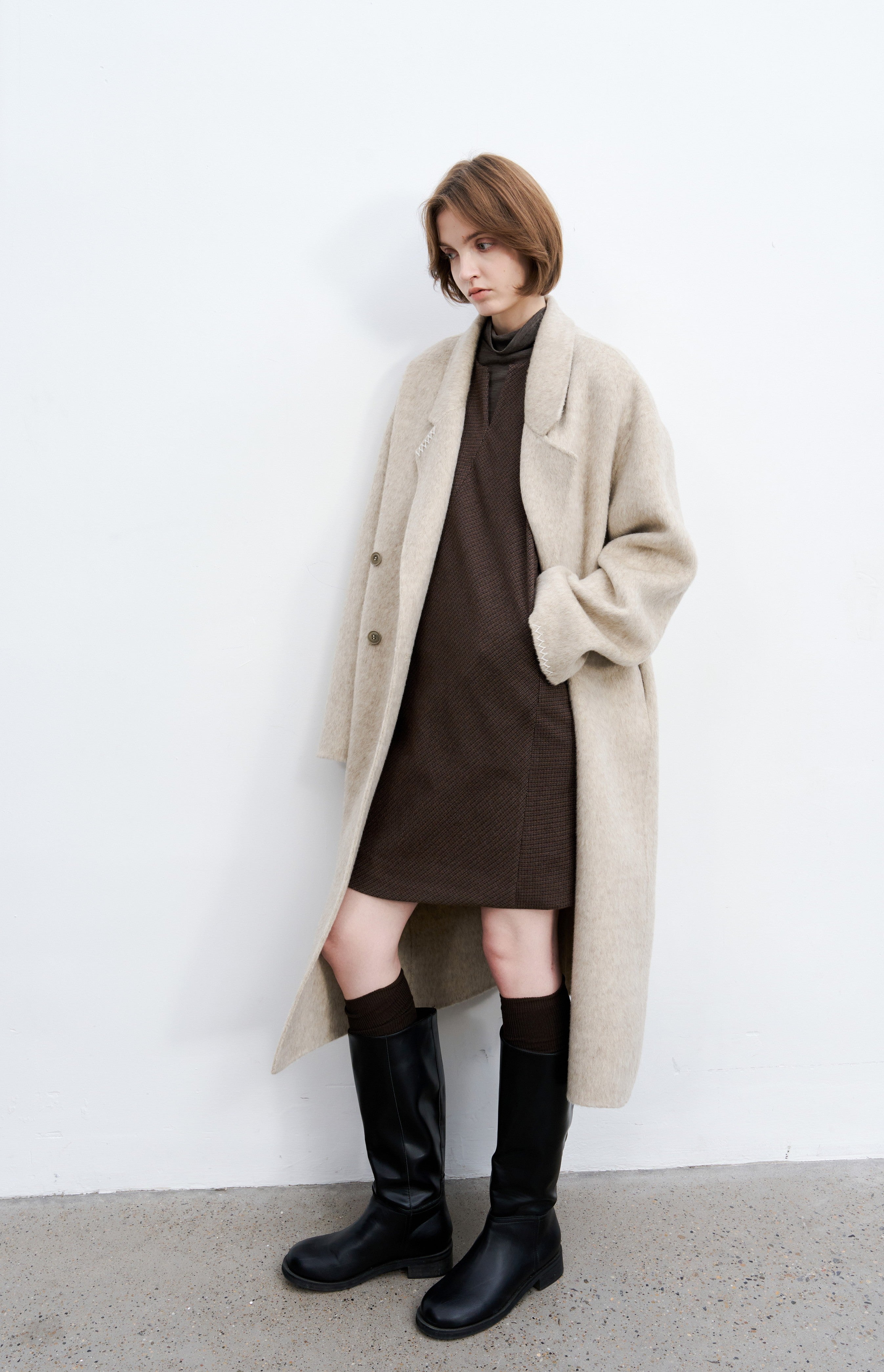 PLAID VEST MINI DRESS