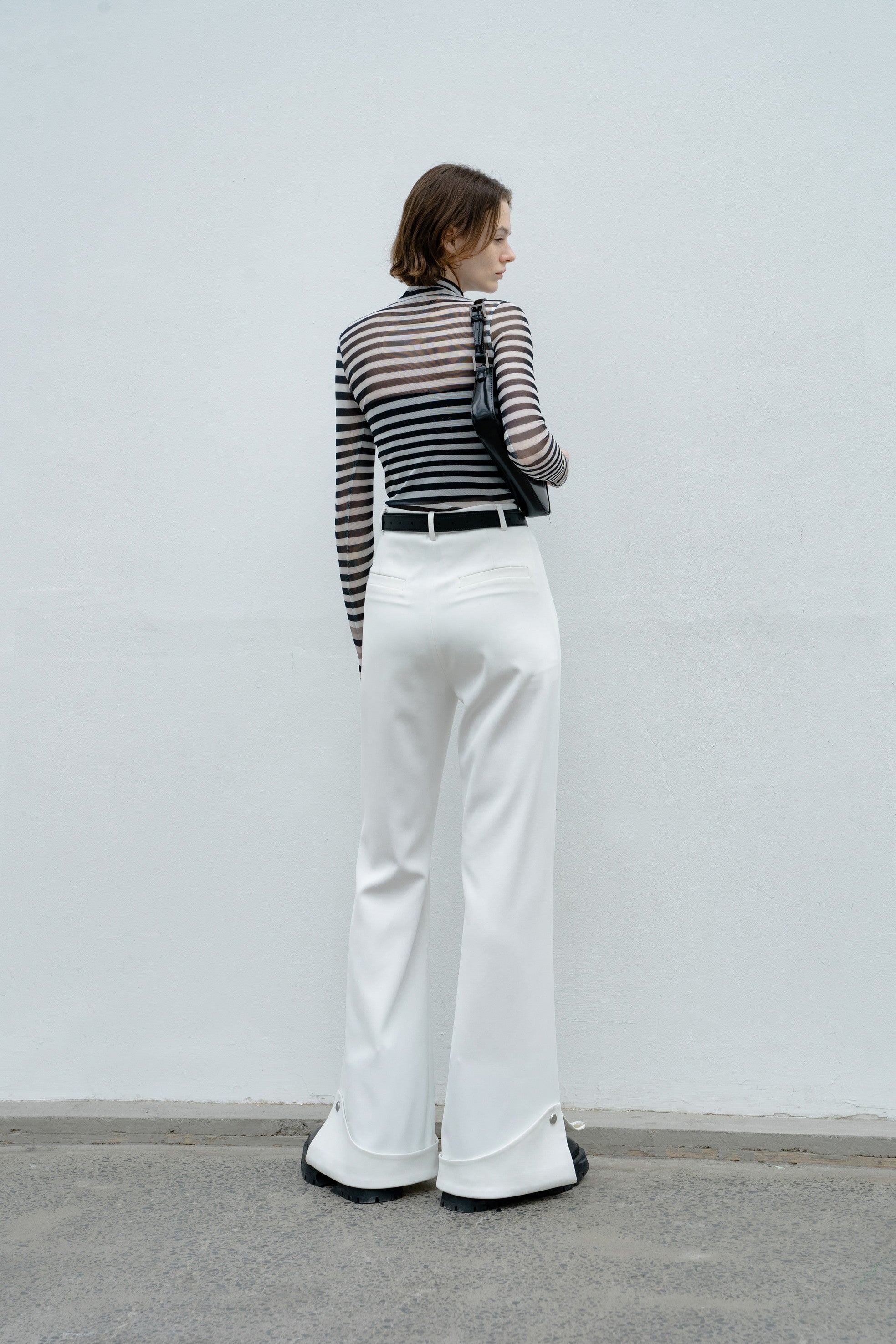 [RESTOCK] UNISEX ROLL PATCH FLARE PANTS
